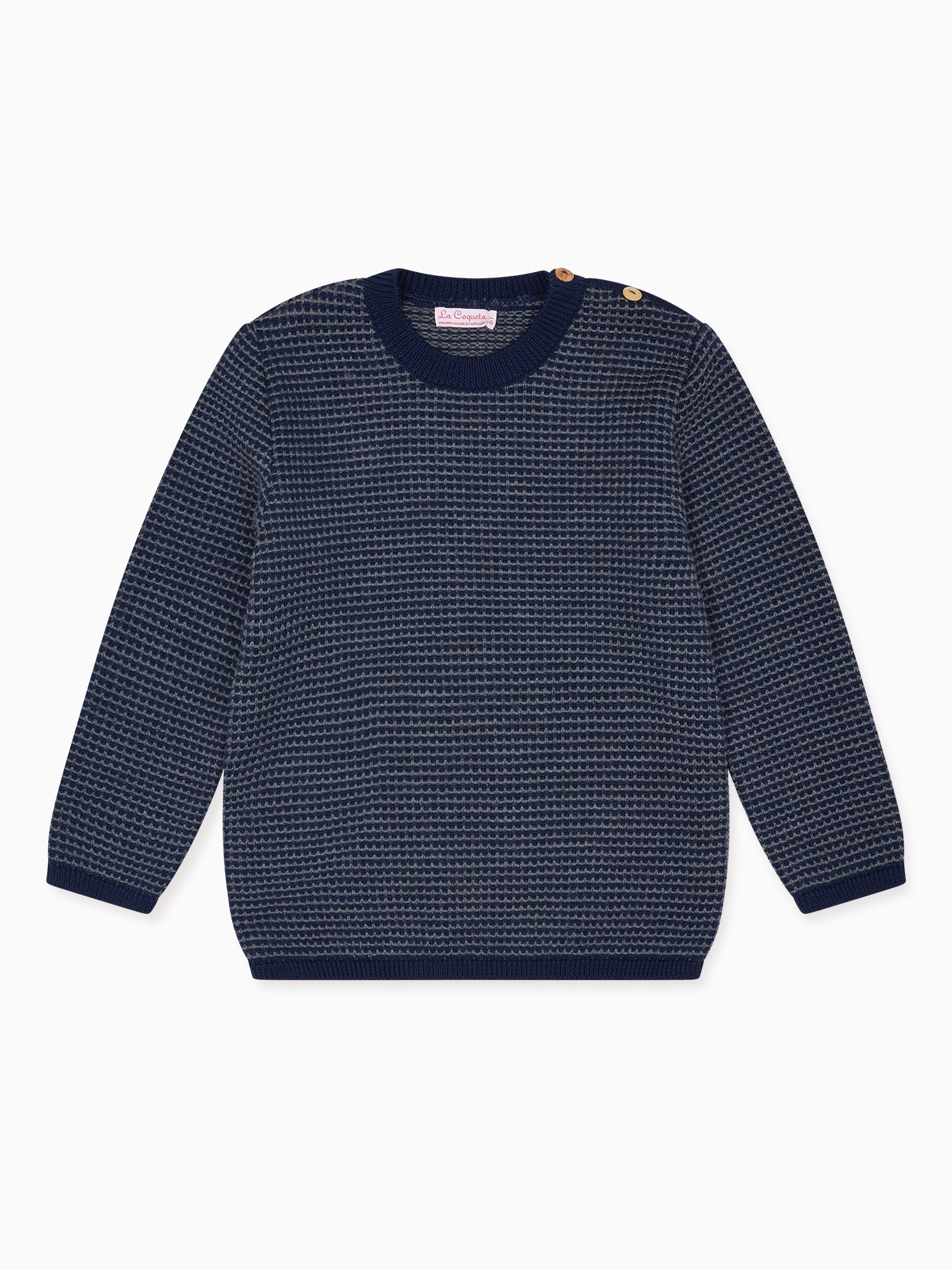 Blue Bromo Merino Jacquard Boy Jumper