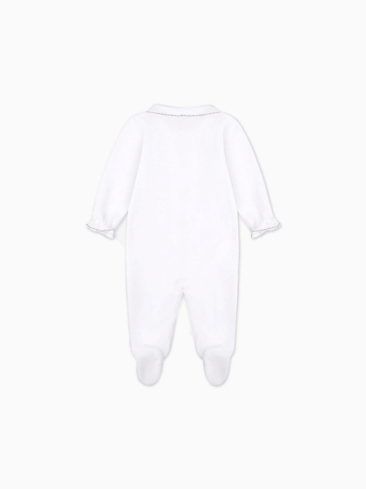 White Bunny Baby Girl Sleepsuit