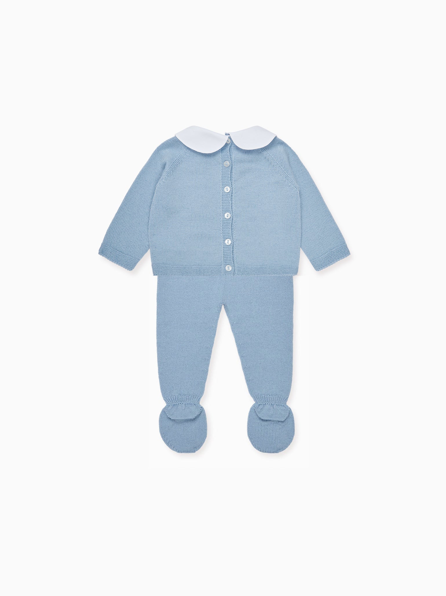 Dusty Blue Celyn Merino Baby Knitted Gift Box Set