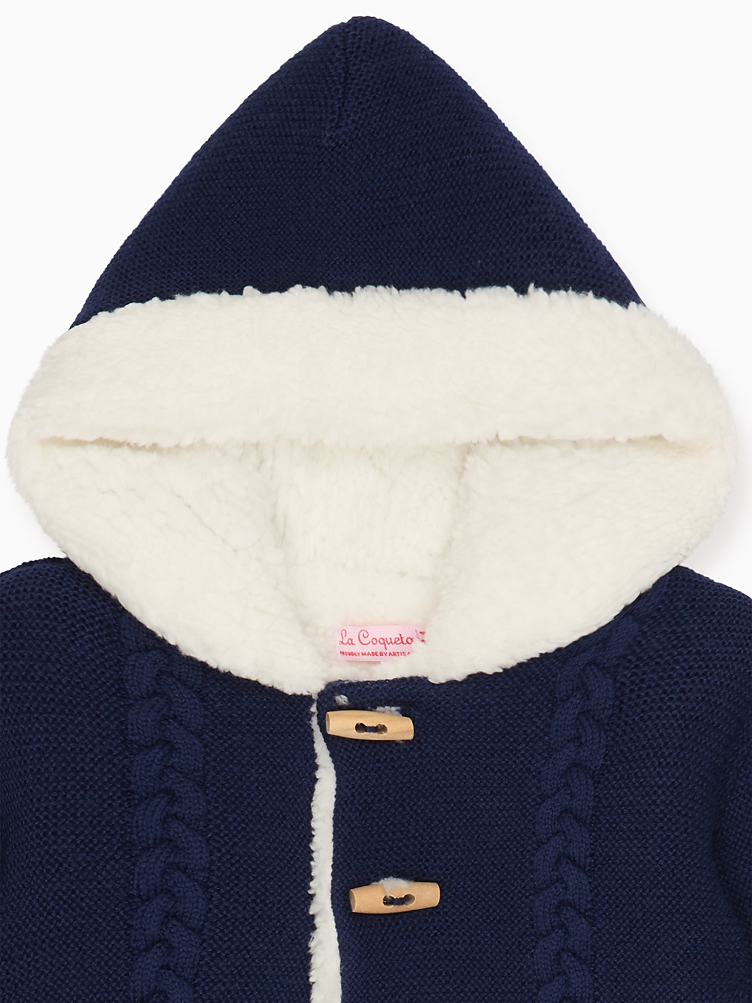 Navy Jimena Merino Baby Jacket