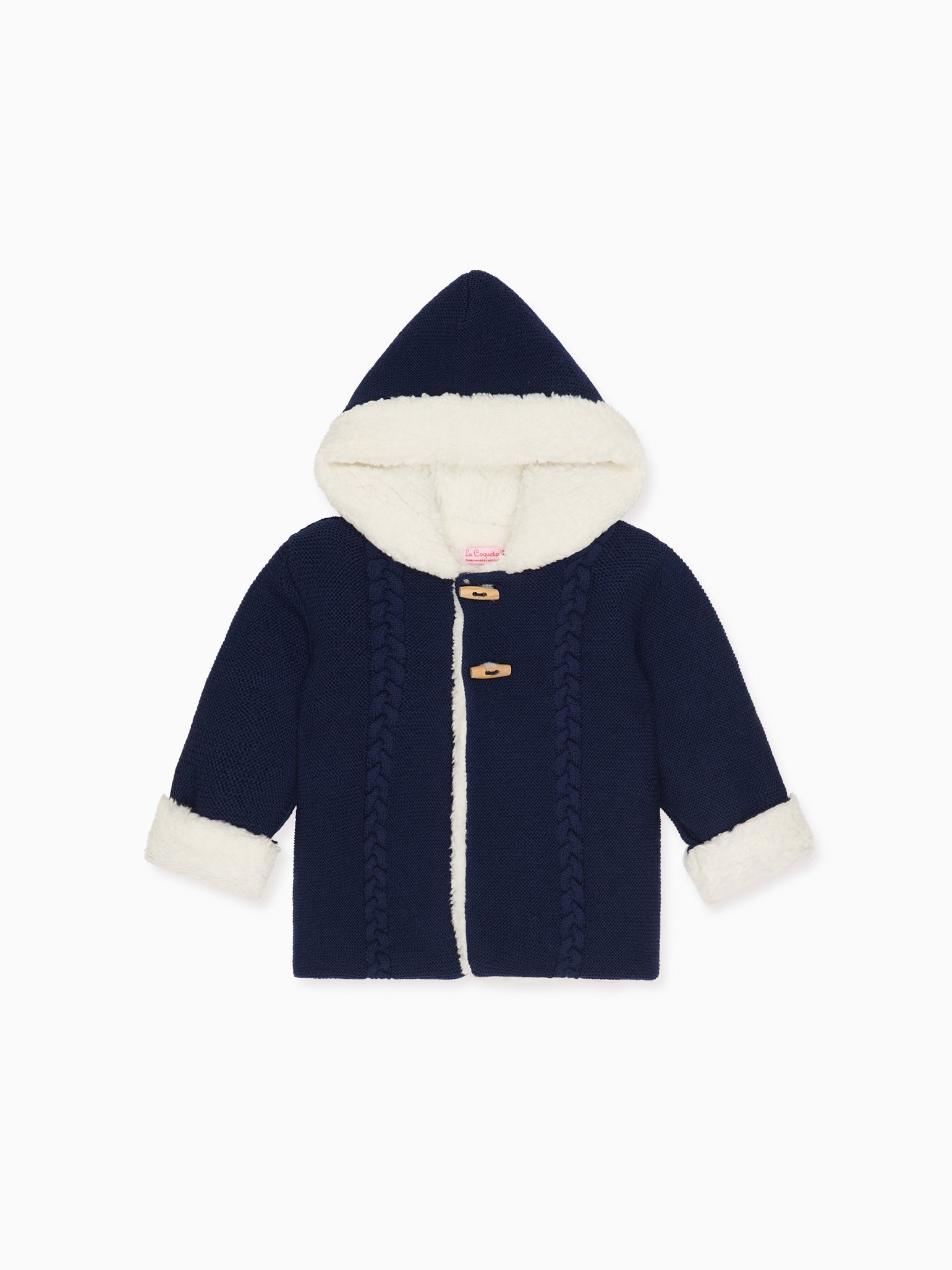 Navy Jimena Merino Baby Jacket