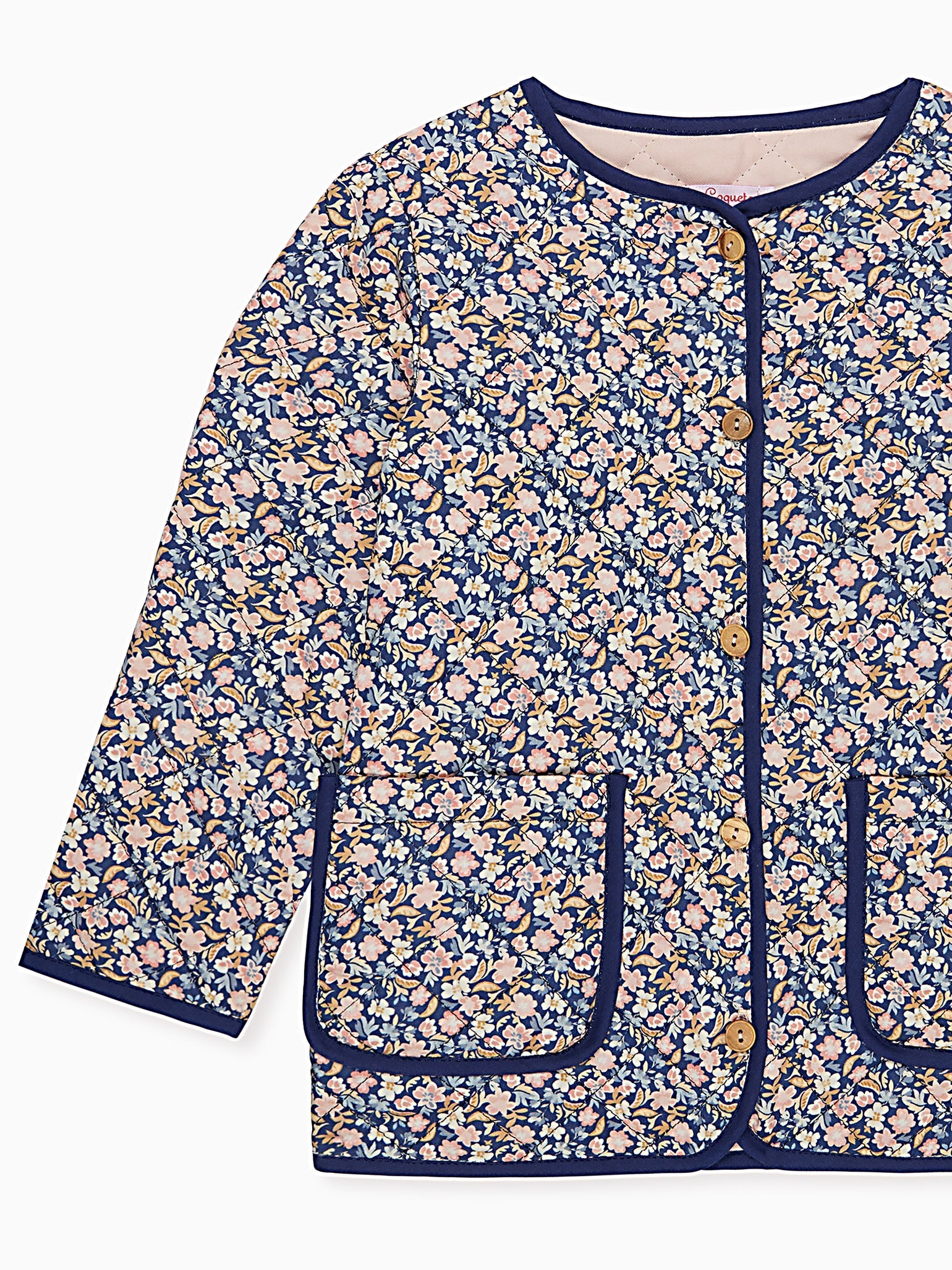 Blue Calida Quilted Girl Jacket