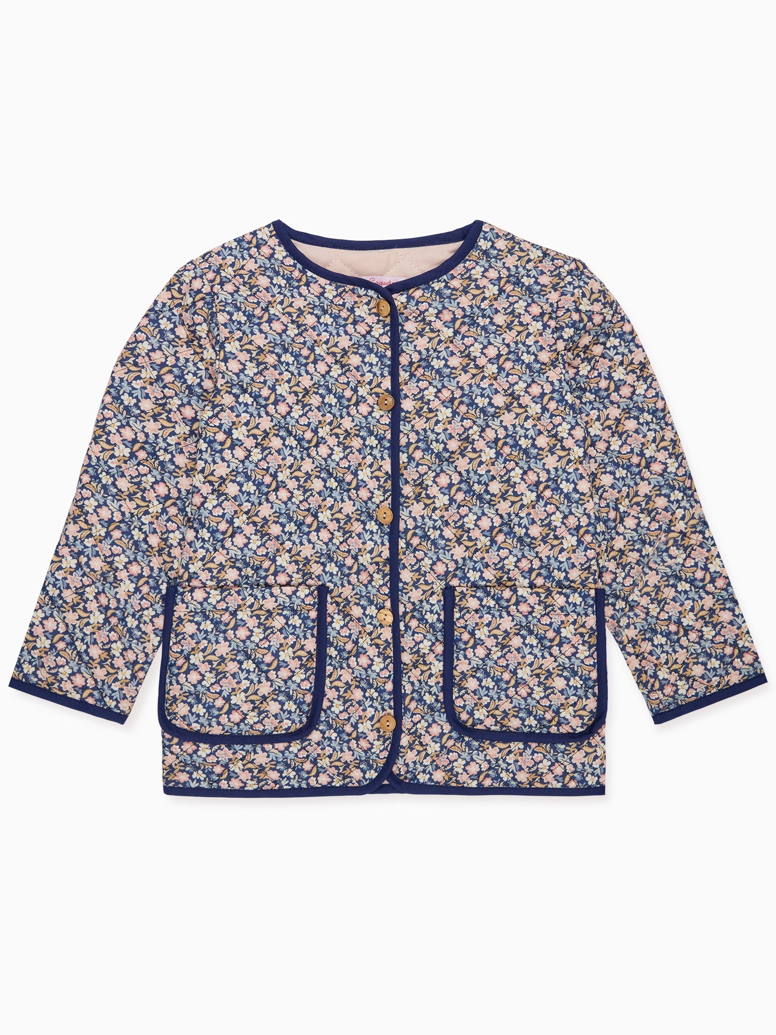 Blue Calida Quilted Girl Jacket