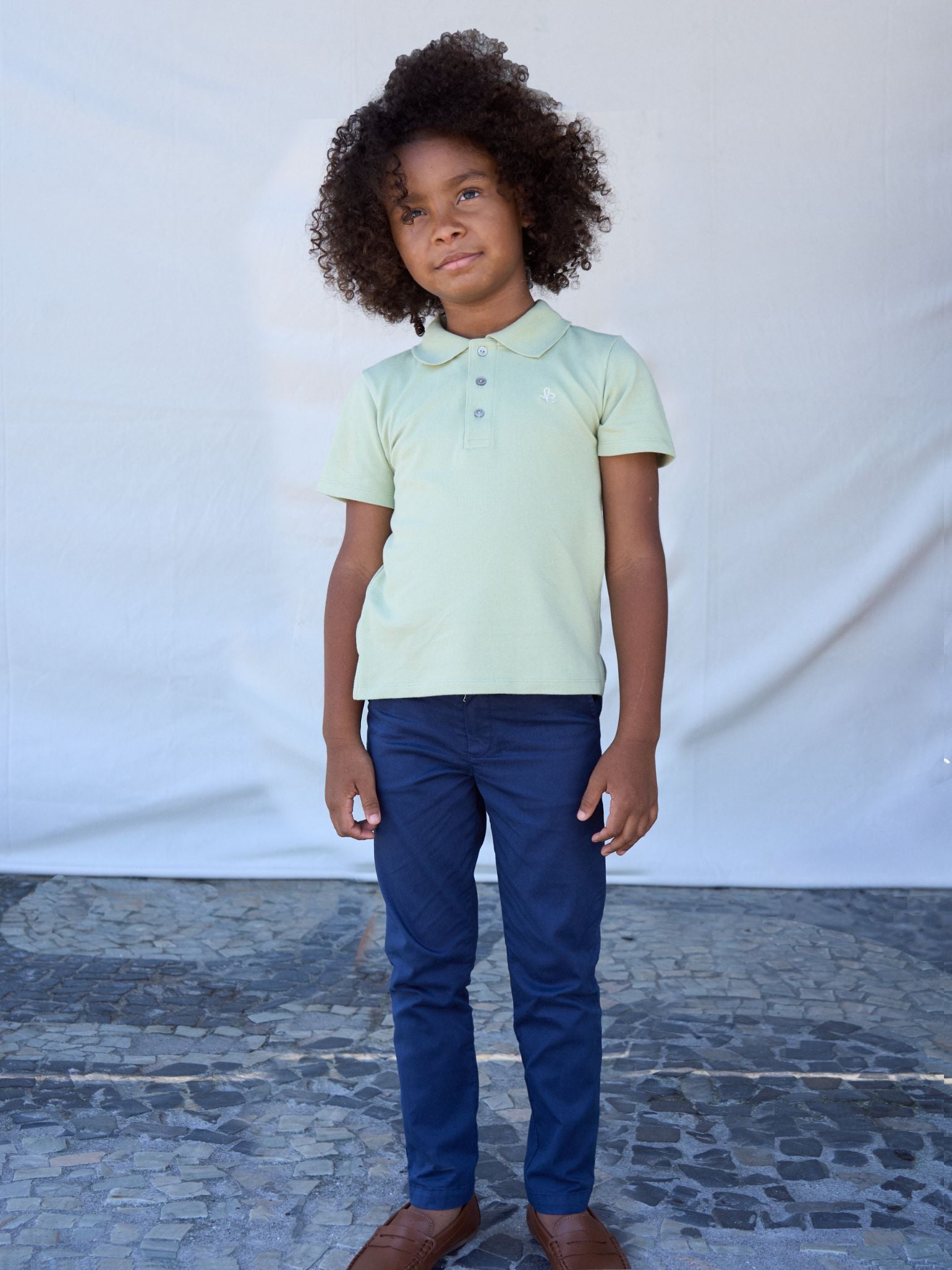 Navy Elio Boy Chinos