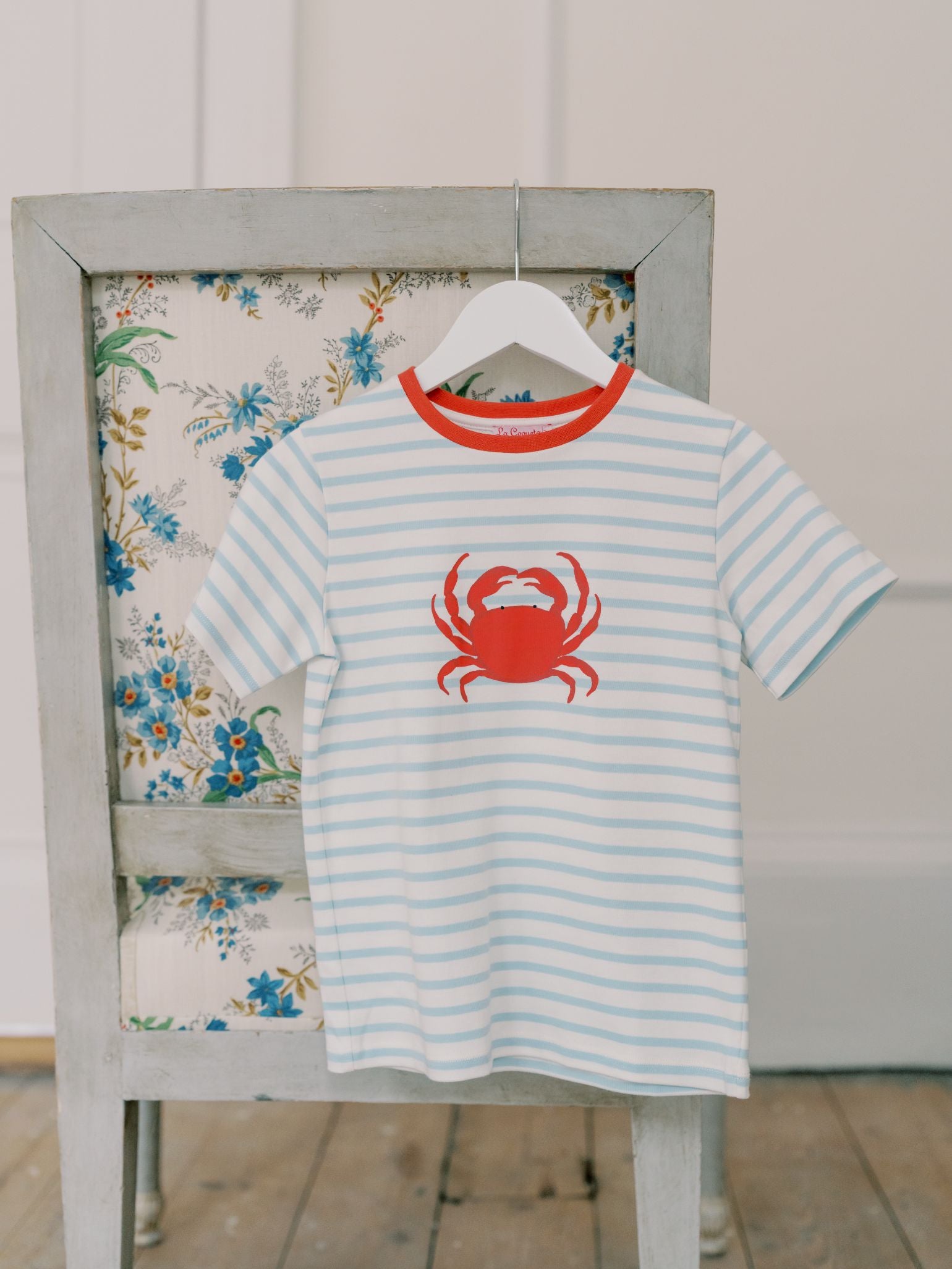 Blue Stripe Cangrajo Kids T-Shirt