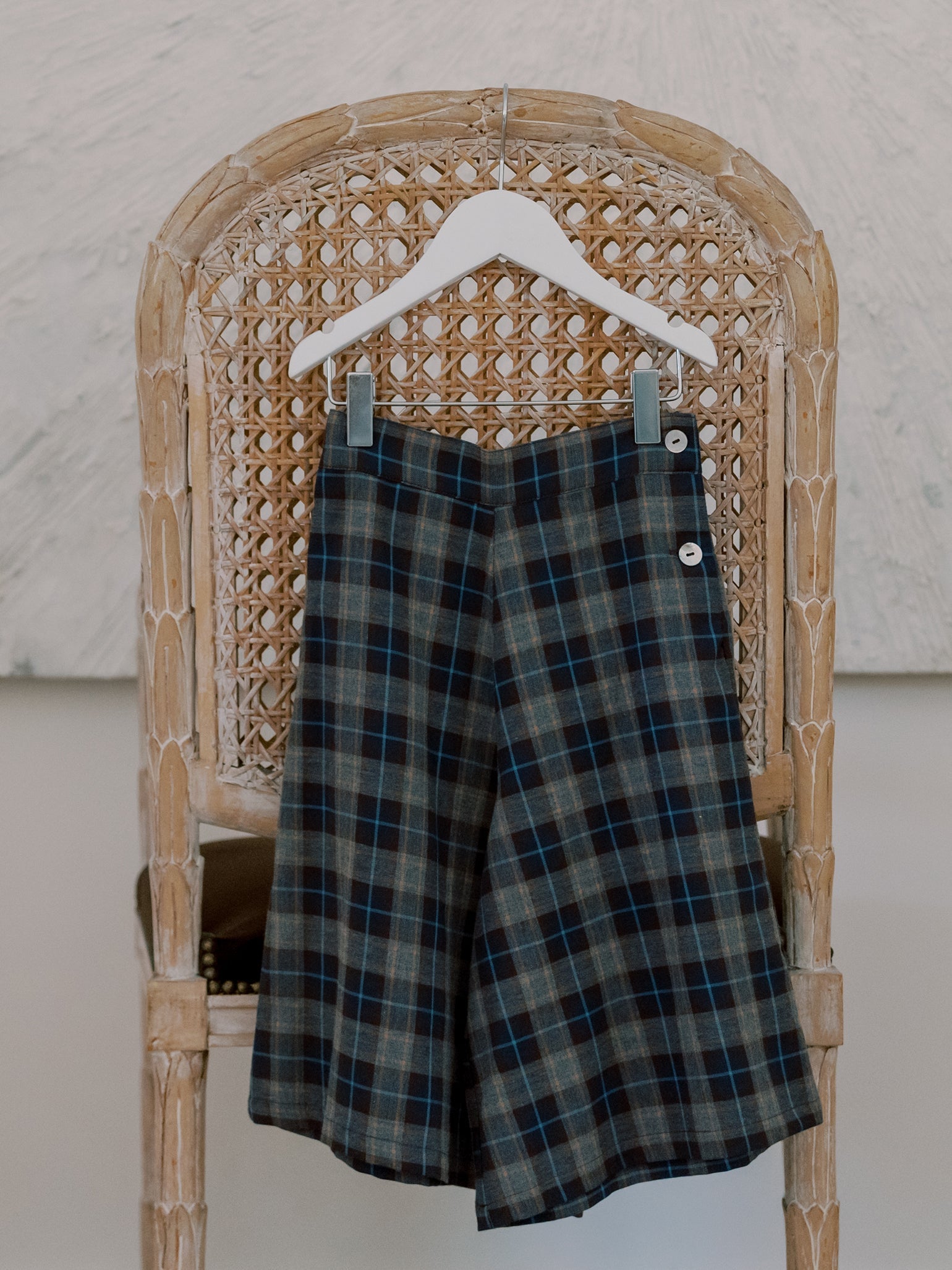 Blue Check Carmin Girl Pants