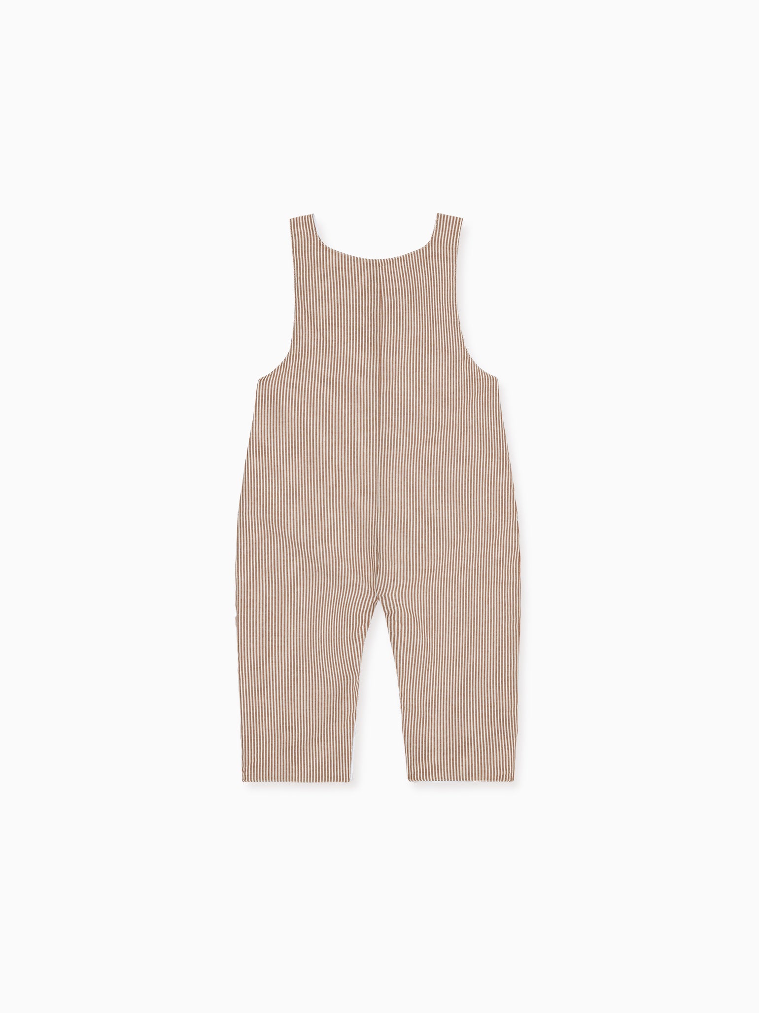 Camel Stripe Coroza Cotton Baby Overalls