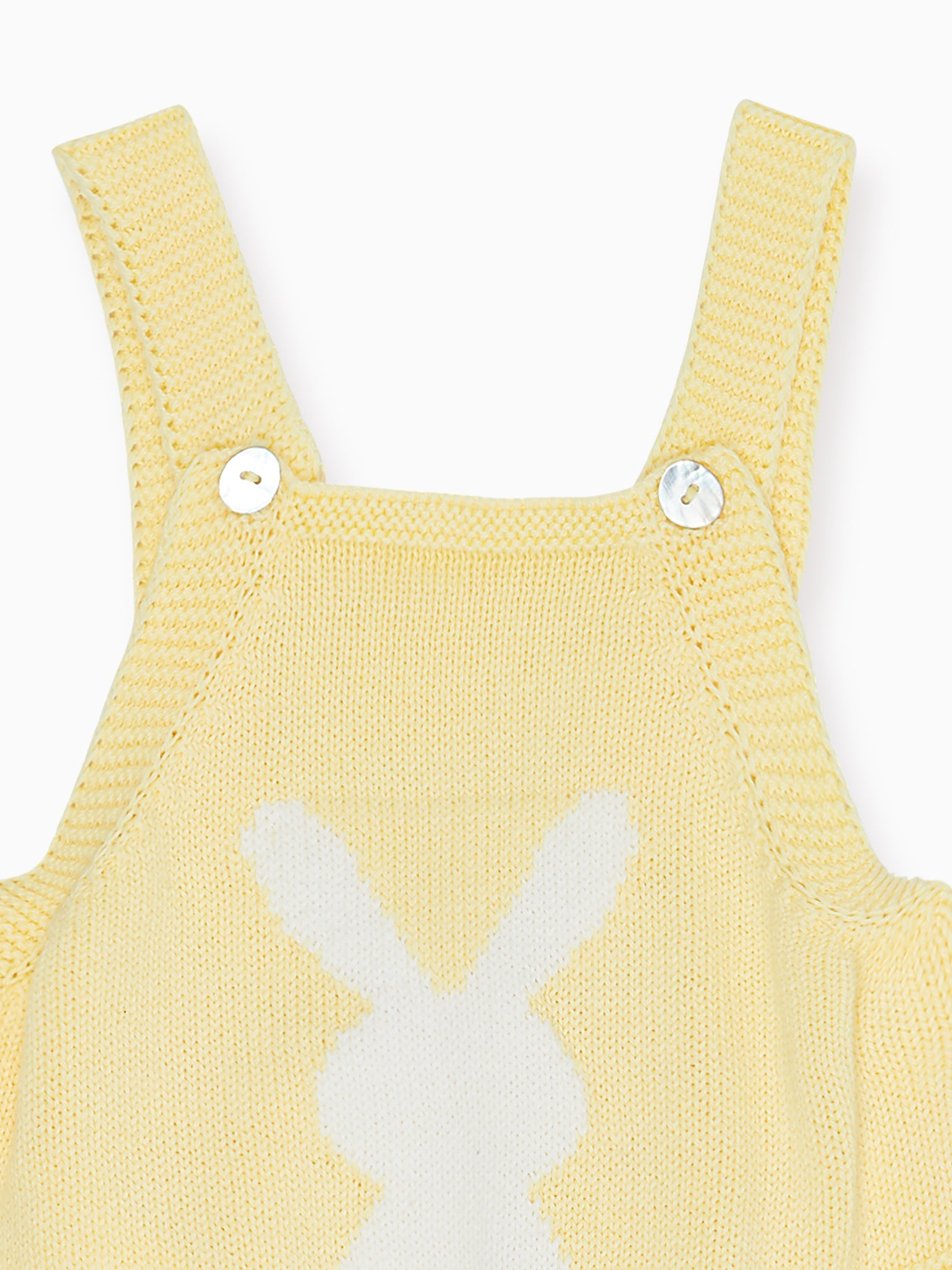 Vanilla Crispa Cotton Bunny Baby Knitted Overalls