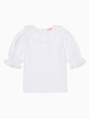 White Daisy Girl Top