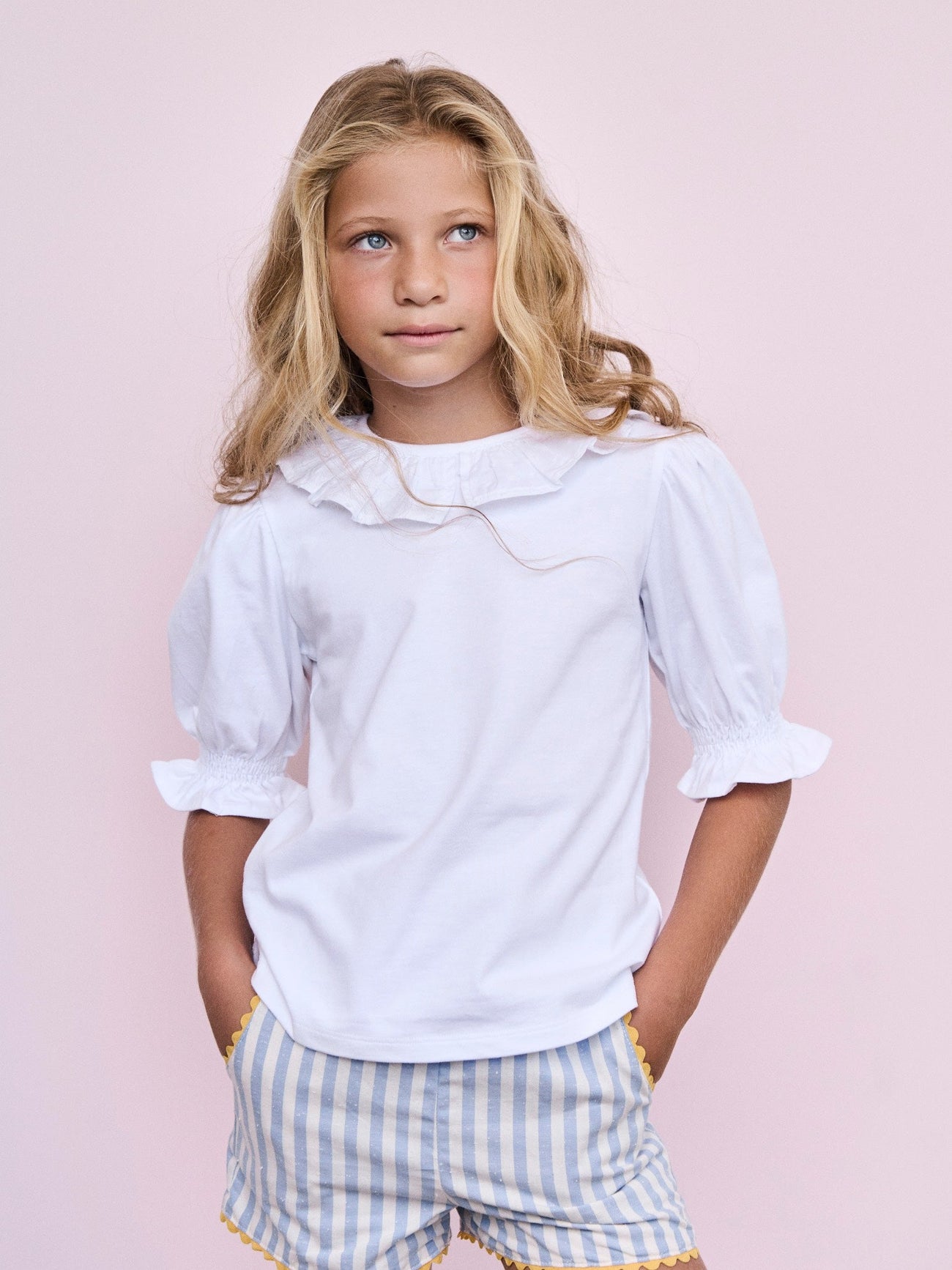 White Daisy Girl Top