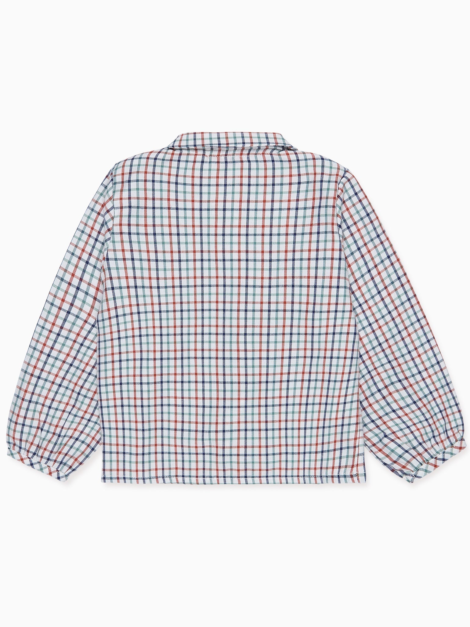 Ivory Check Dante Long Sleeve Baby Shirt