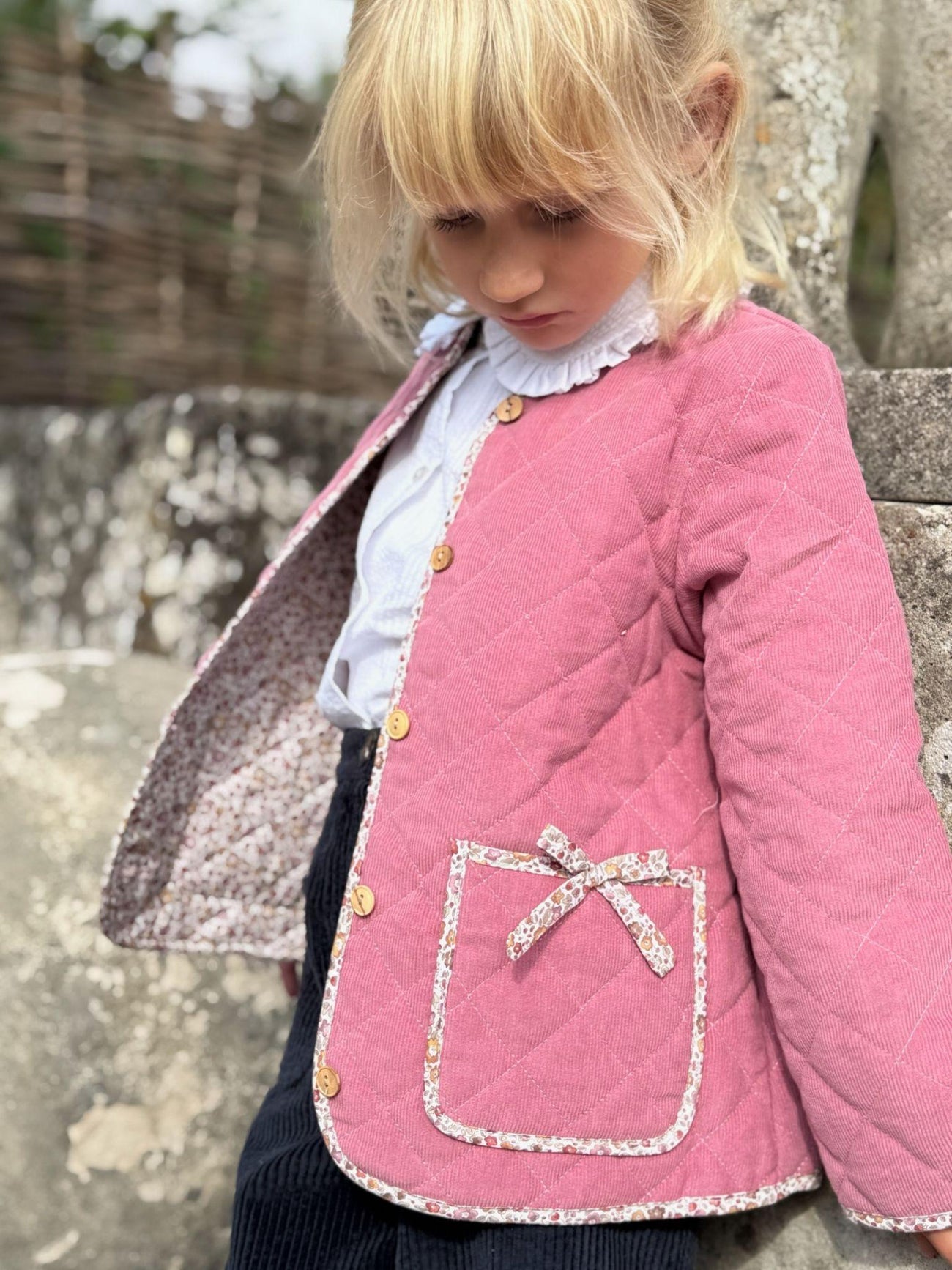Dark Pink Calida Girl Jacket