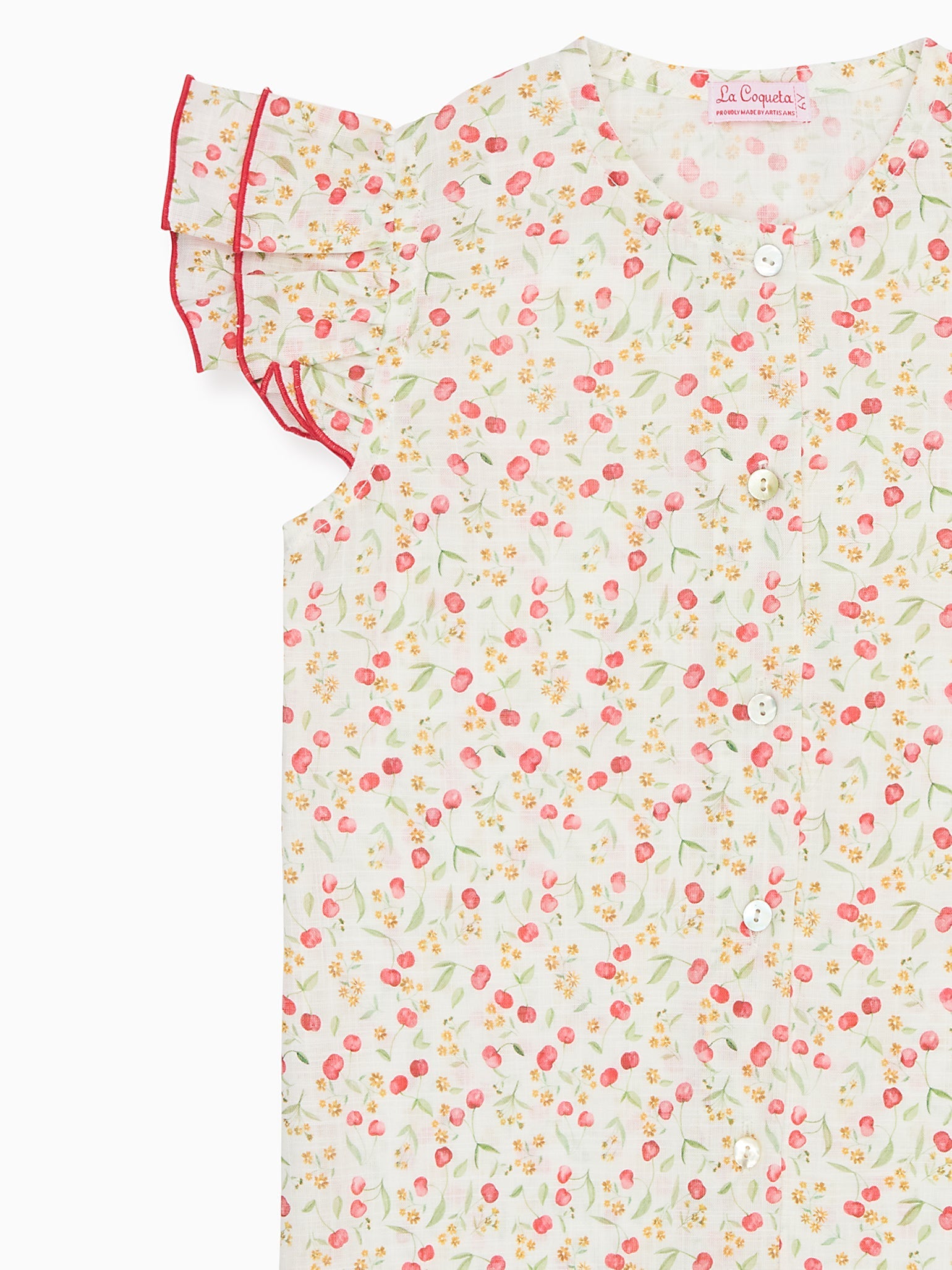 Cherry Floral Dayna Girl Shirt