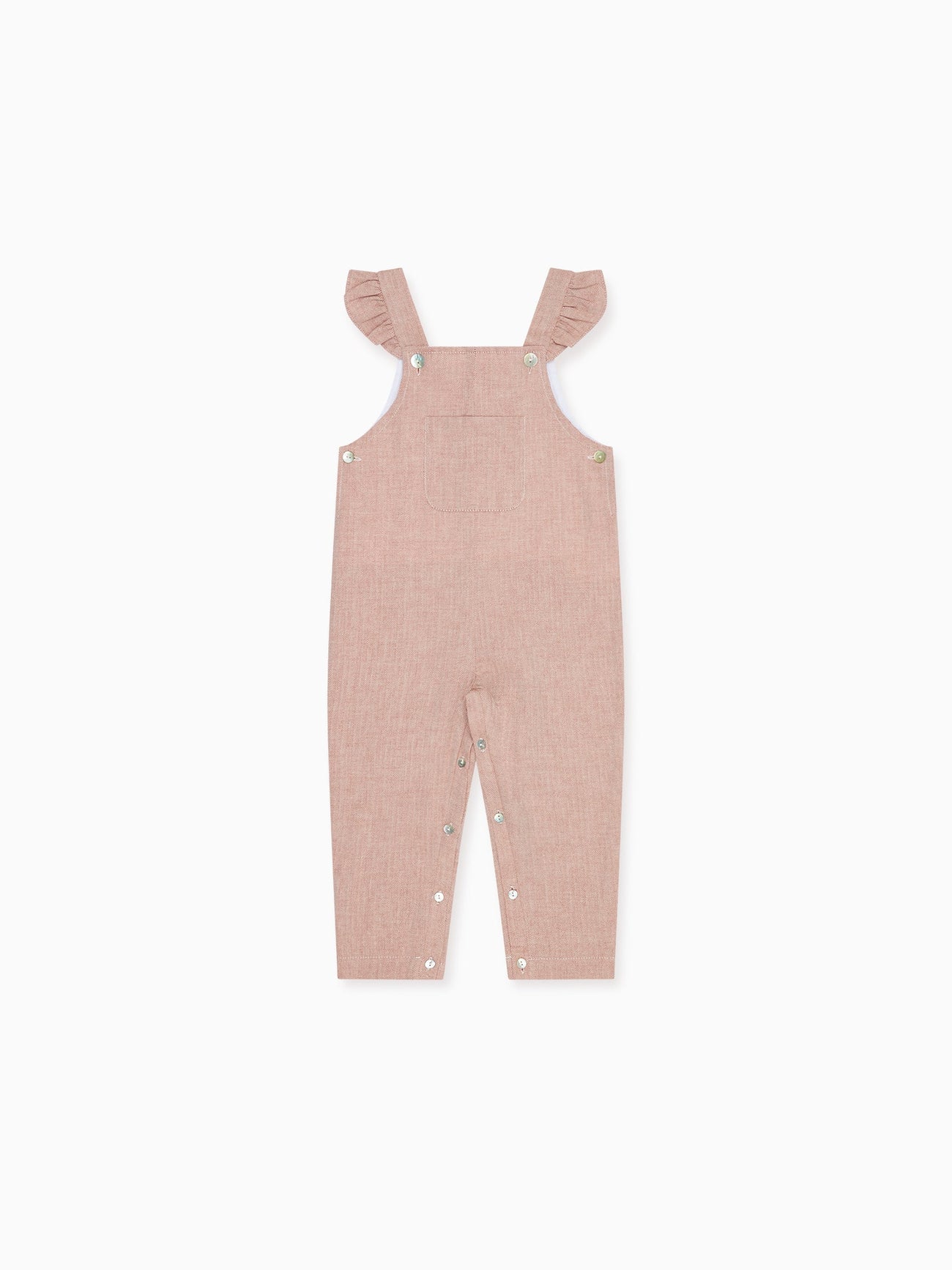 Dusty Pink Delphina Baby Girl Dungarees