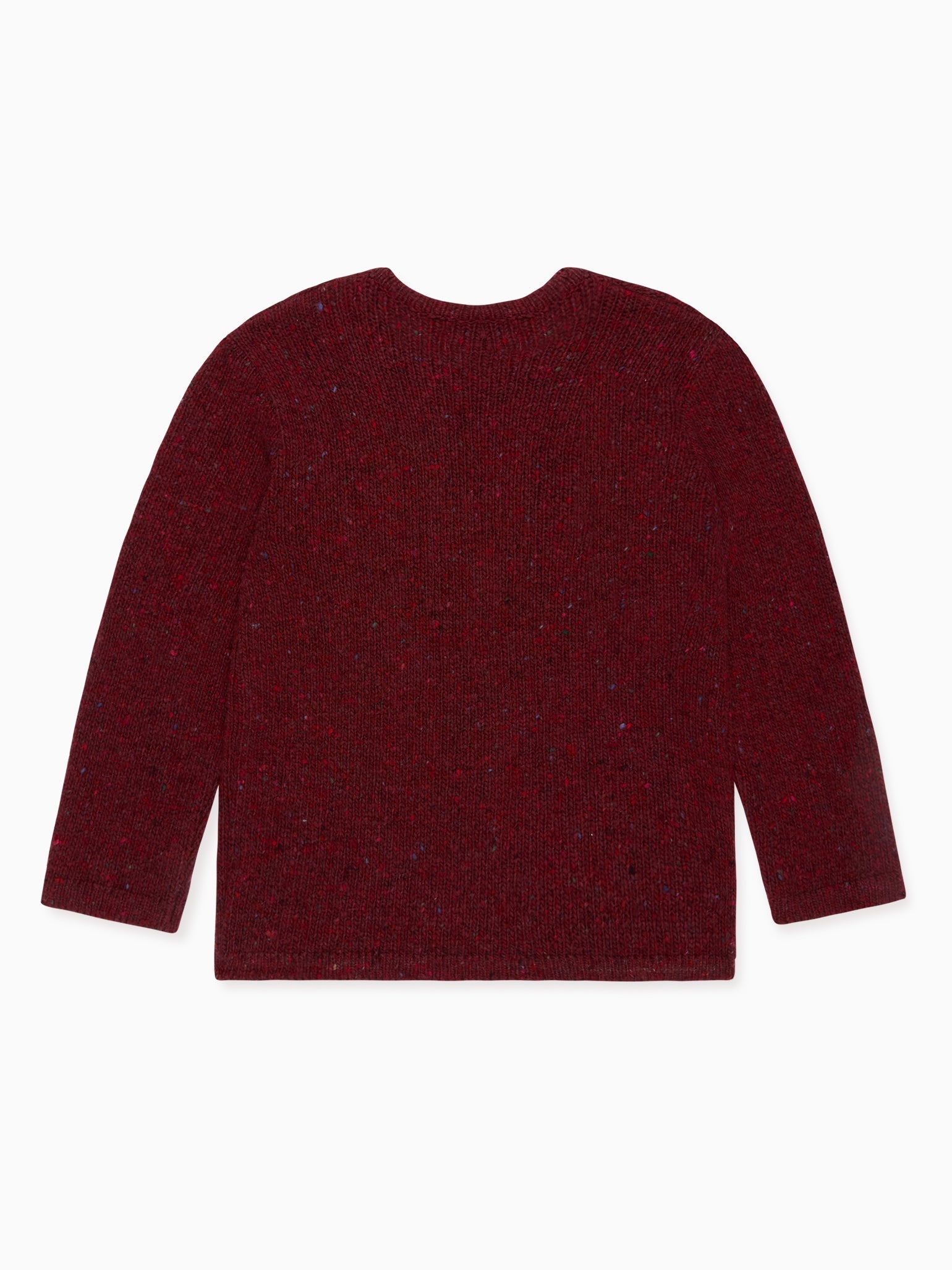Burgundy Denali Merino Girl Cardigan
