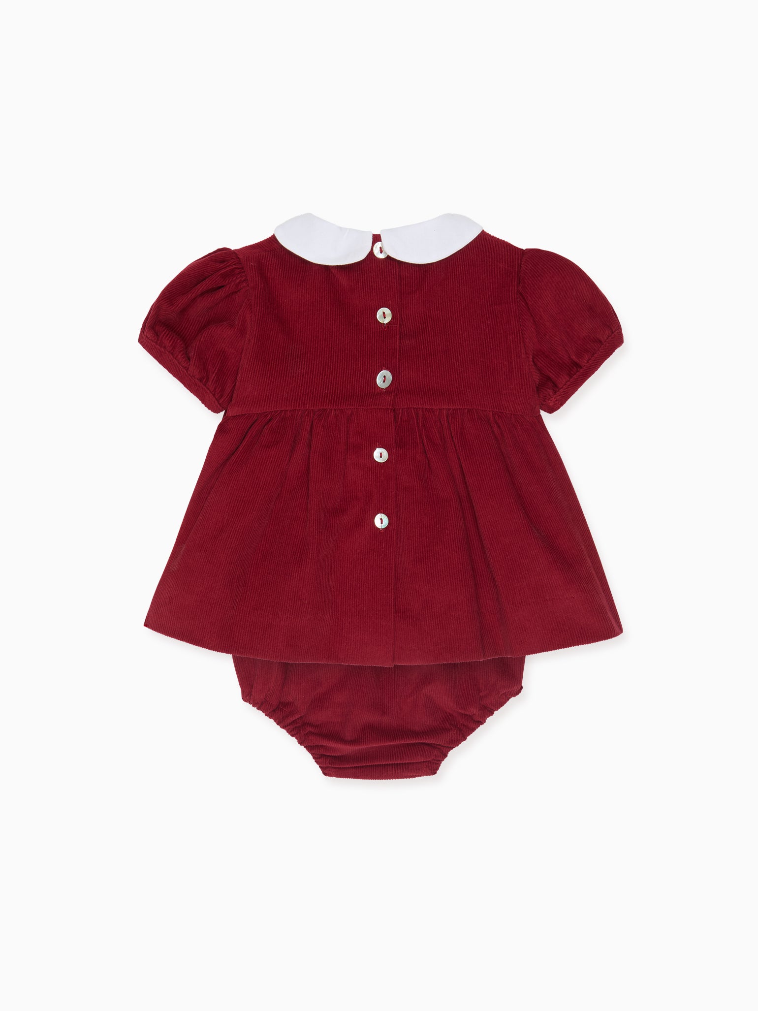 Burgundy Dominica Corduroy Baby Girl Set