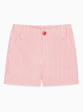 Red Stripe Donaldo Baby Shorts