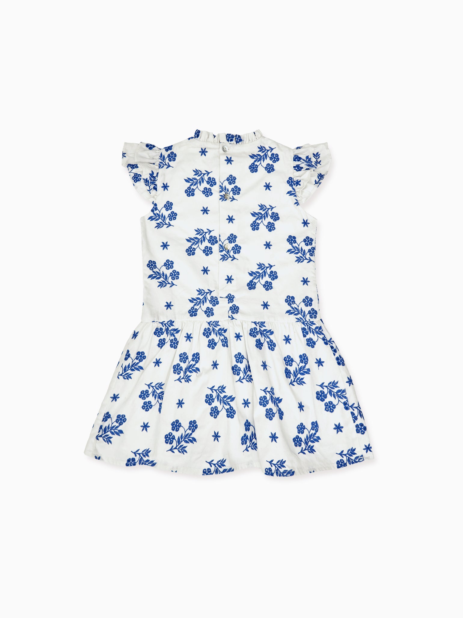 Ivory Floral Rita Girl Embroidered Dress