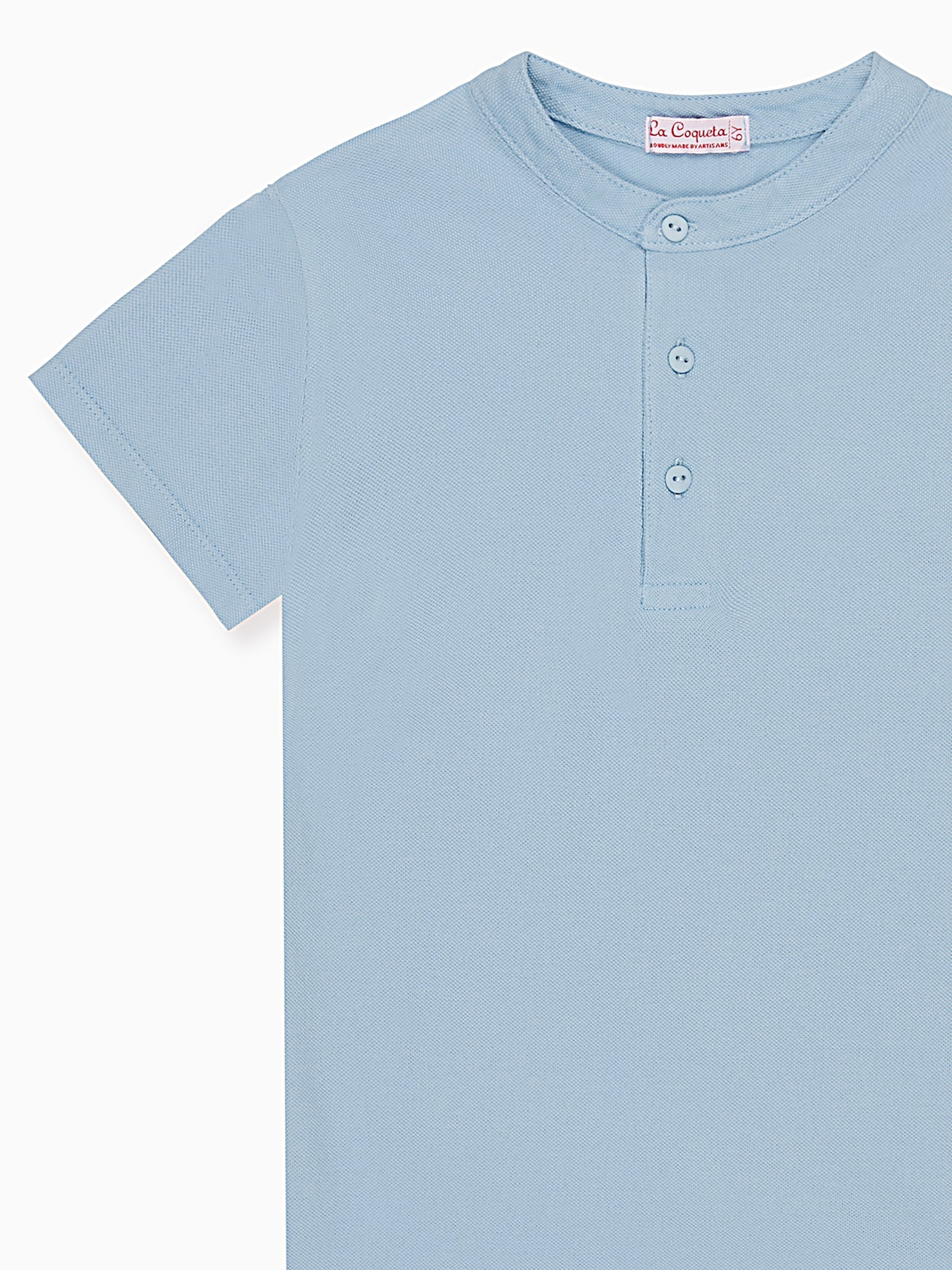 Dusty Blue Alcon Boy Polo Shirt