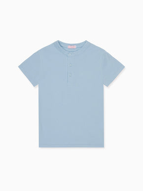 Dusty Blue Alcon Boy Polo Shirt