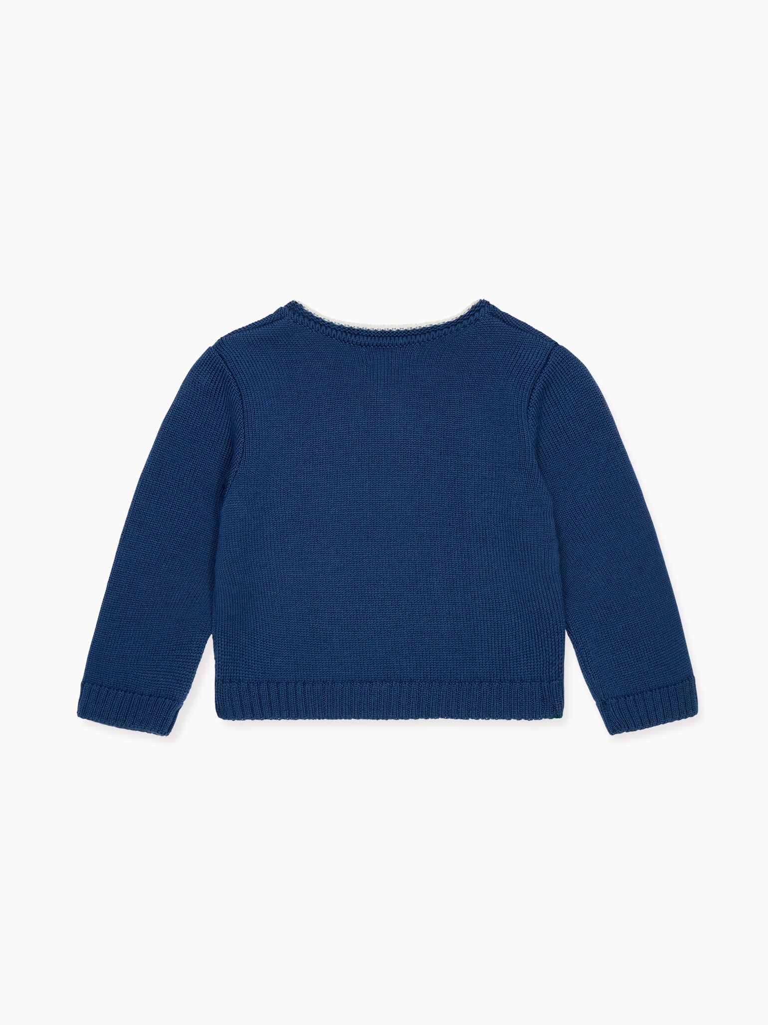 Petrol Blue Eber Merino Baby Cardigan