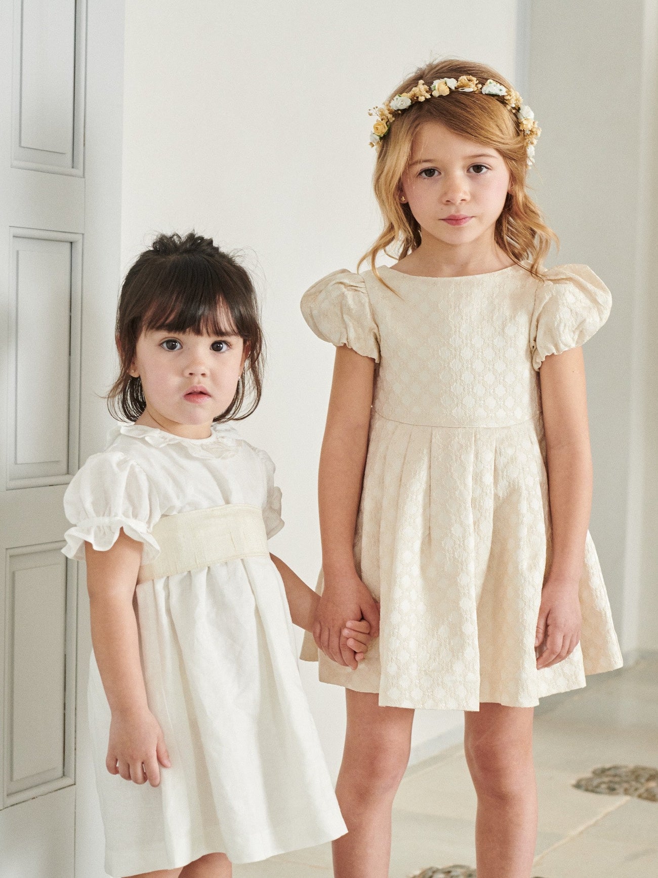 Ivory Edith Jacquard Ceremony Girl Dress