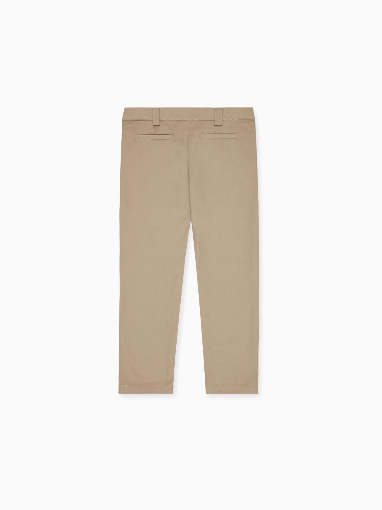 Beige Elio Boy Chinos