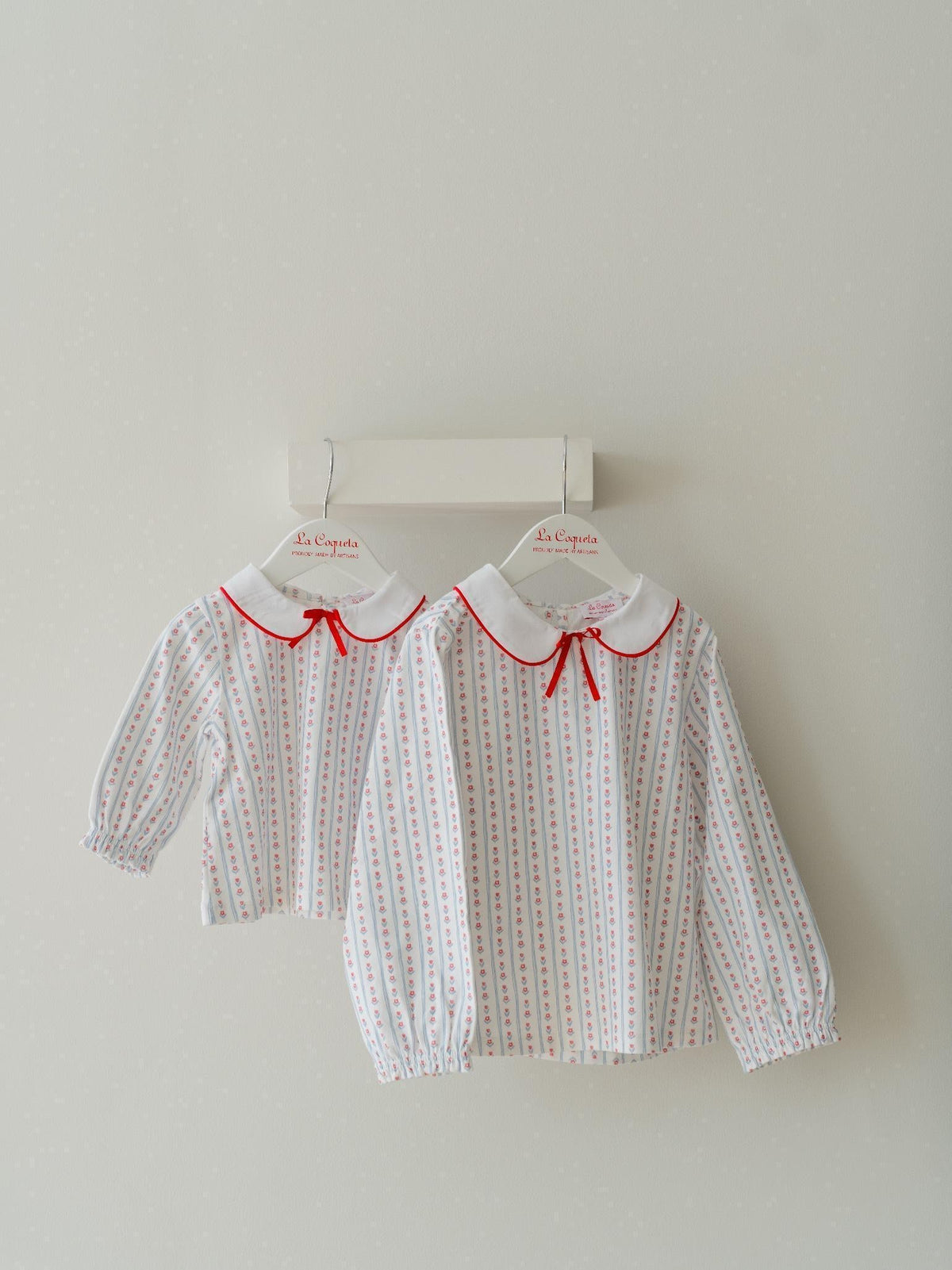 Blue Stripe Elisia Long Sleeve Baby Girl Top