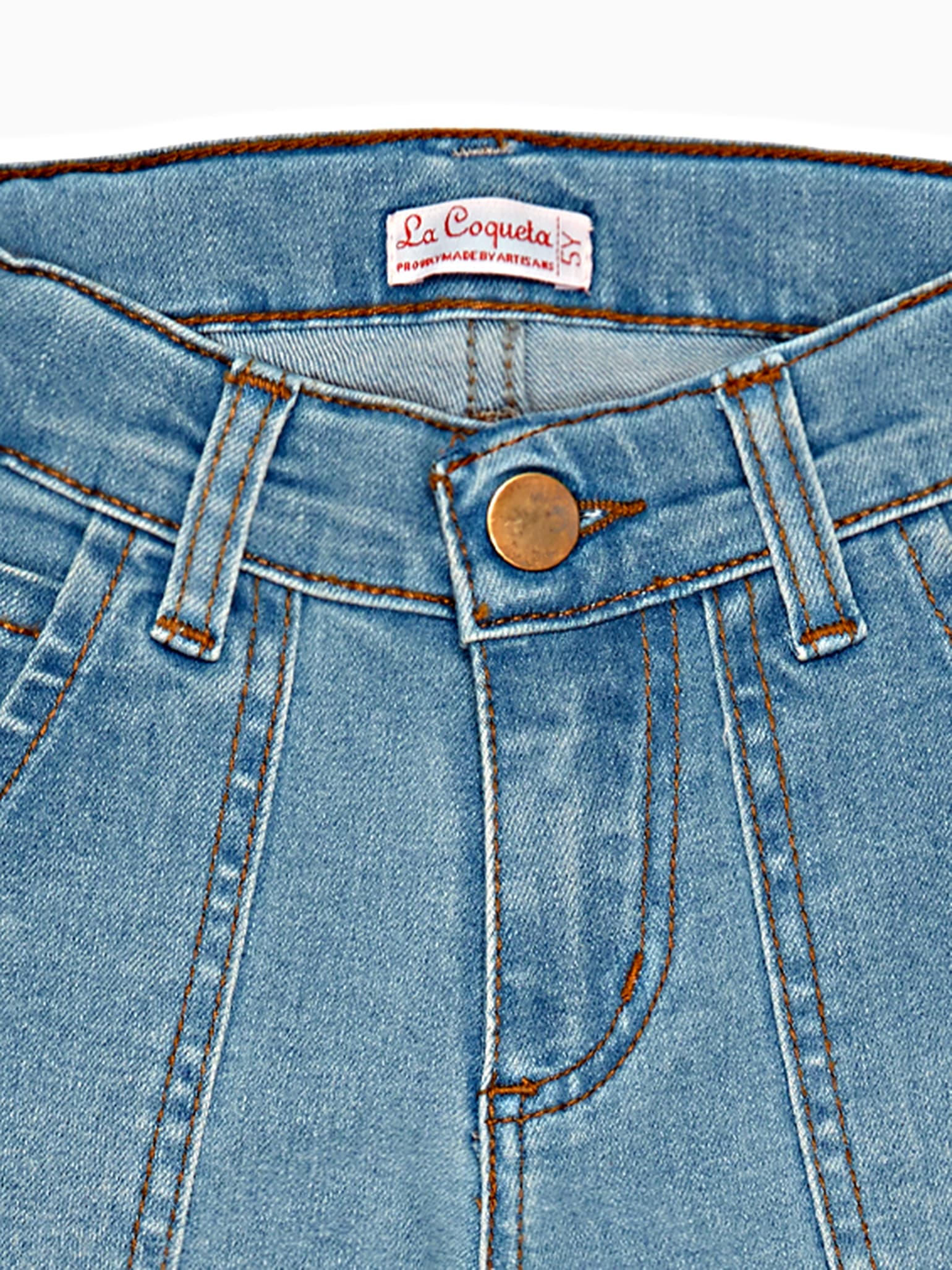 Blue Enola Girl Wide Leg Jeans