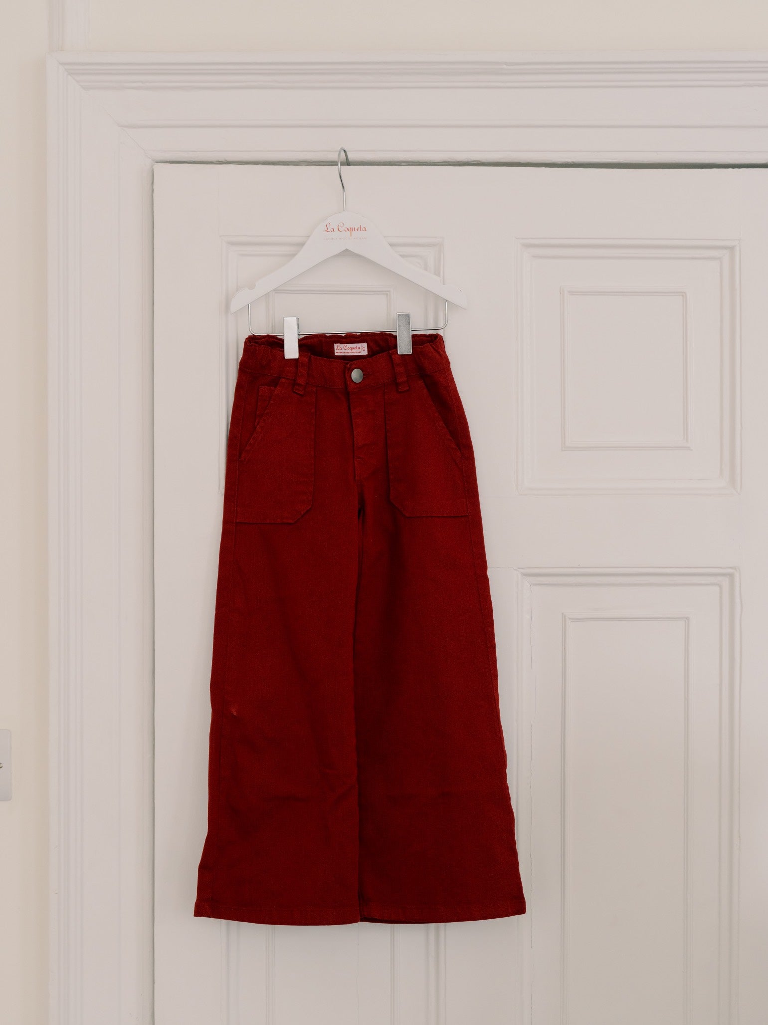 Burgundy Enola Girl Wide Leg Jeans