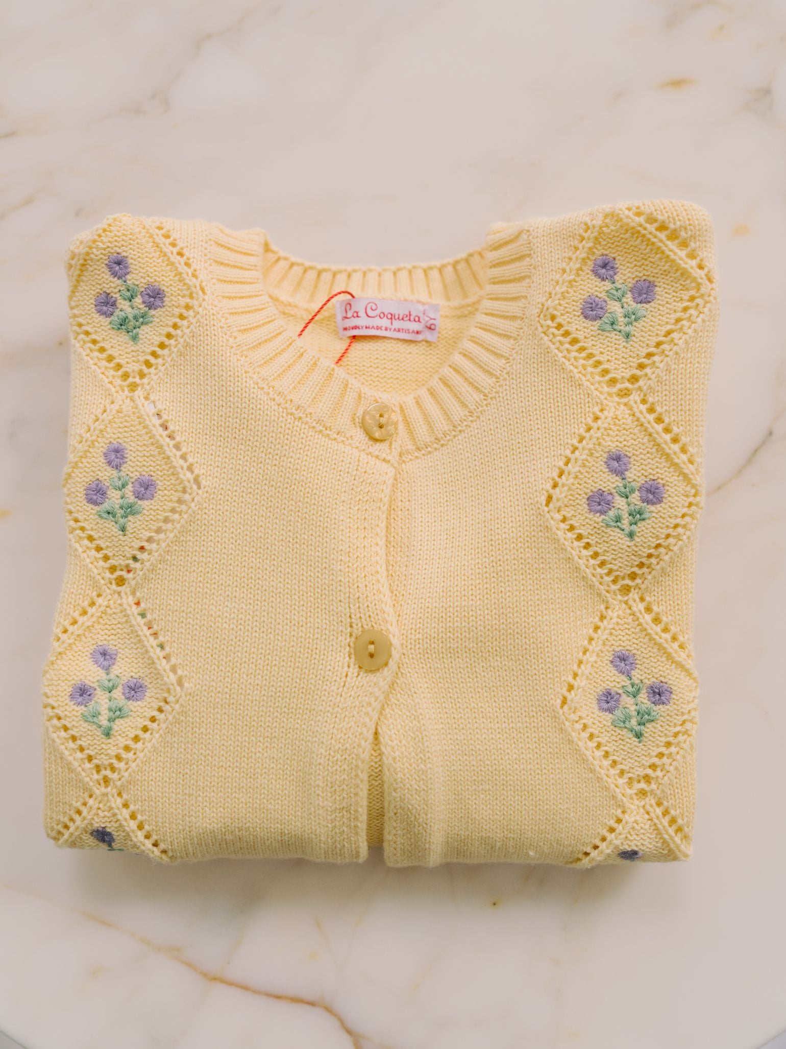 Lemon Espina Cotton Girl Cardigan
