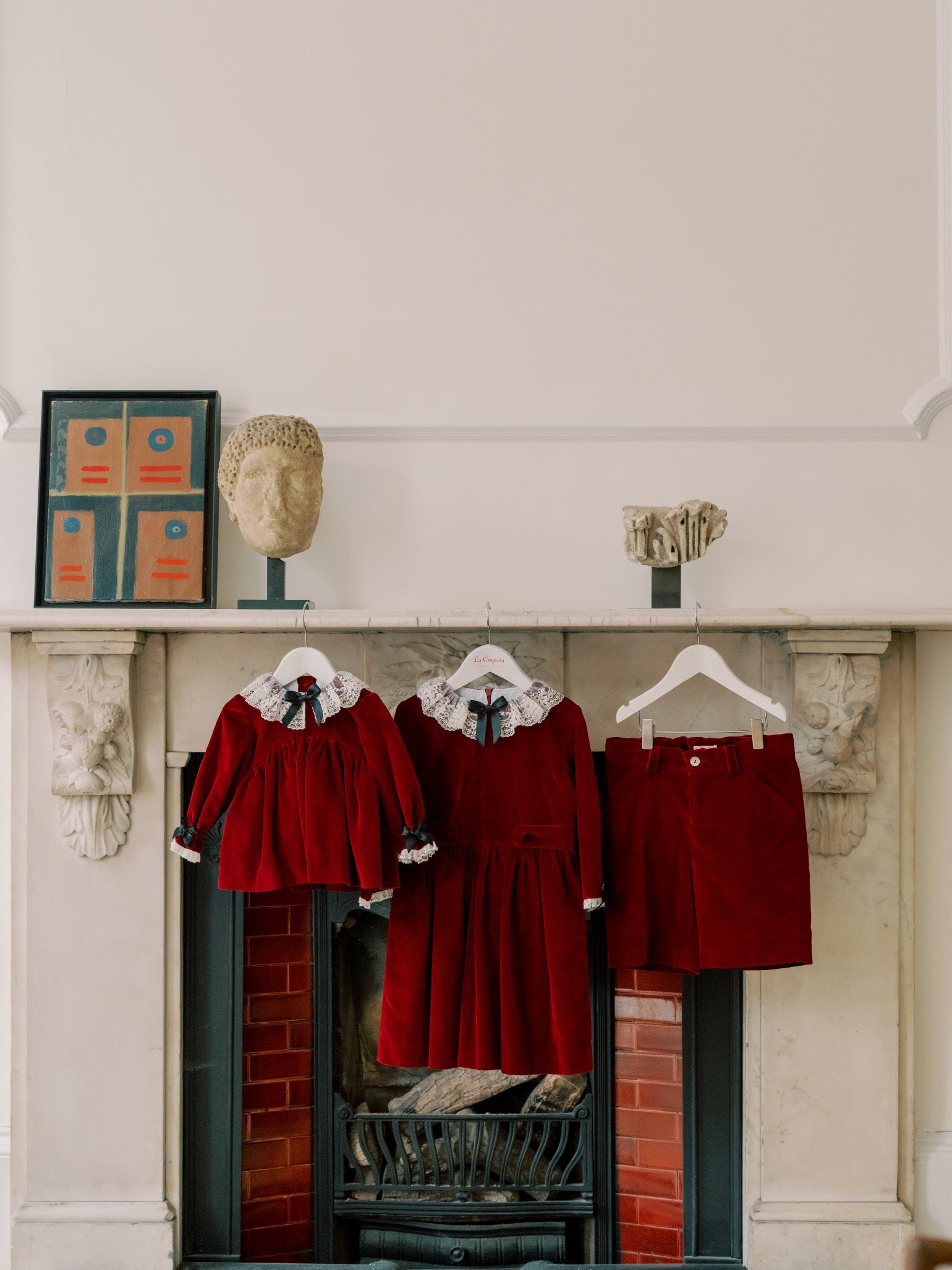 Burgundy Lucas Velvet Boy Shorts