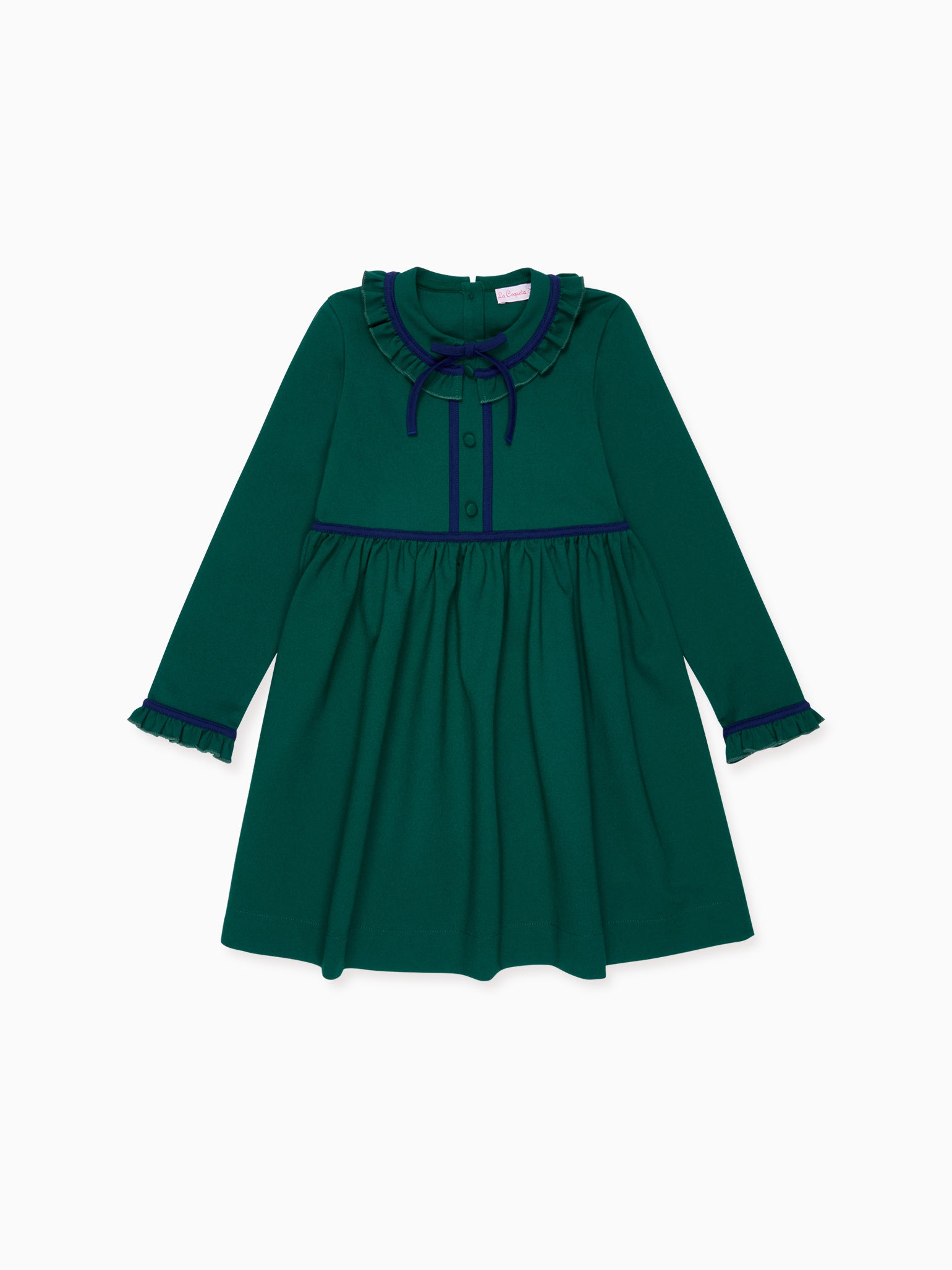 Forest Green Eviana Girl Dress