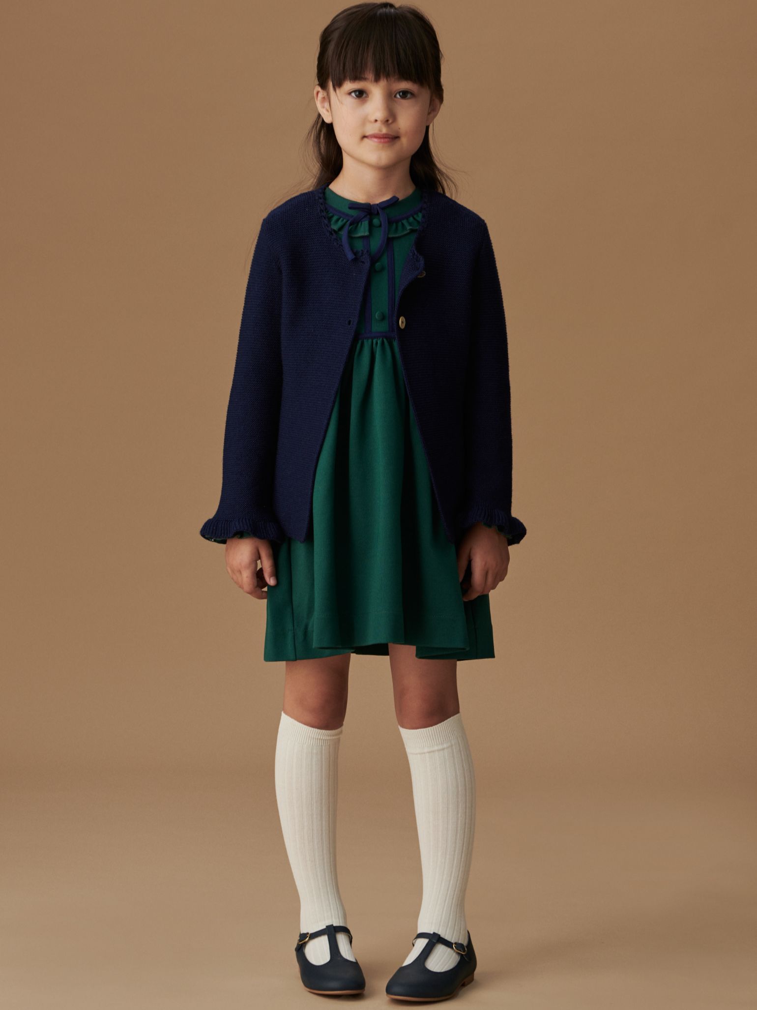 Forest Green Eviana Girl Dress
