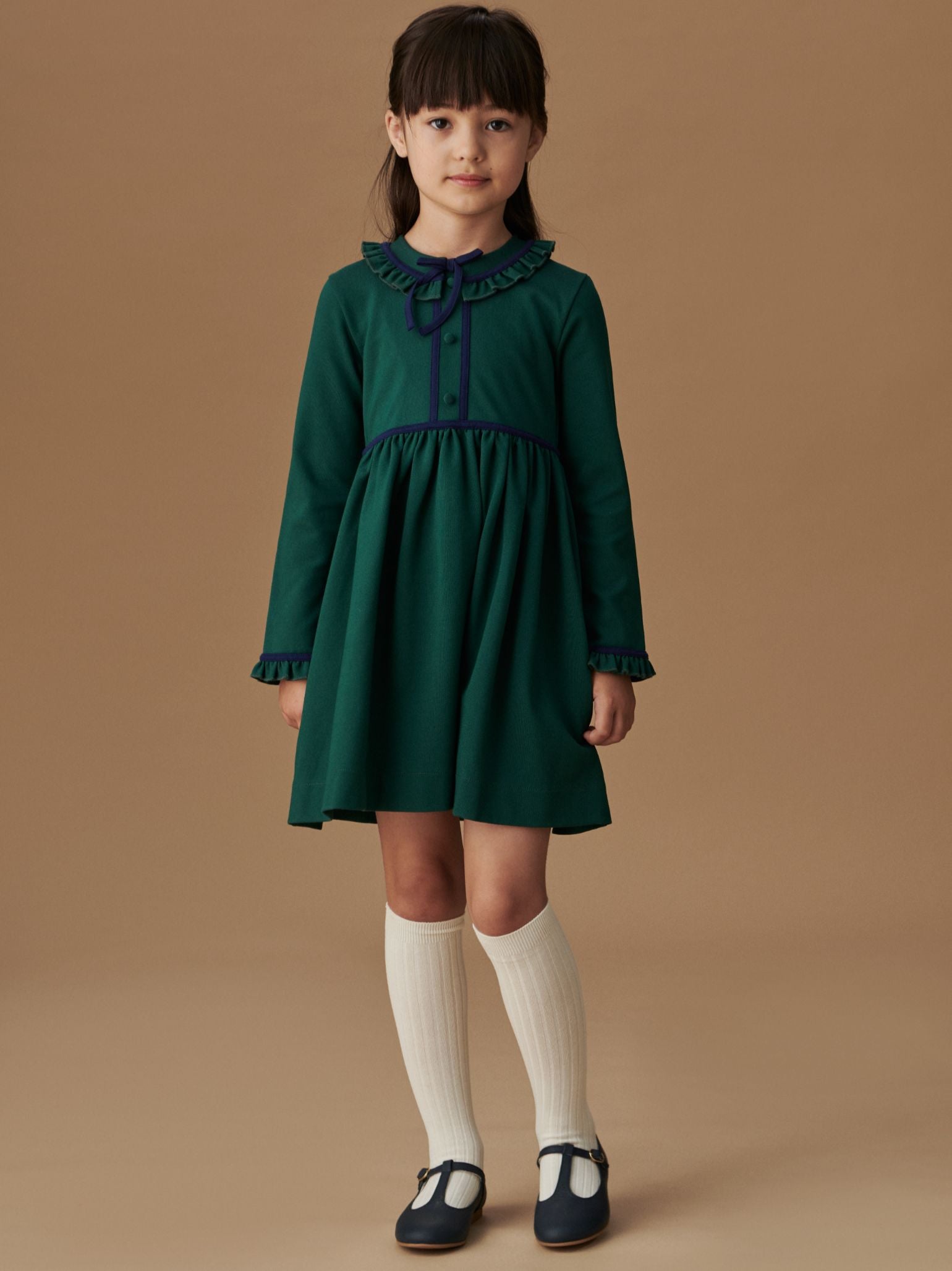 Forest Green Eviana Girl Dress