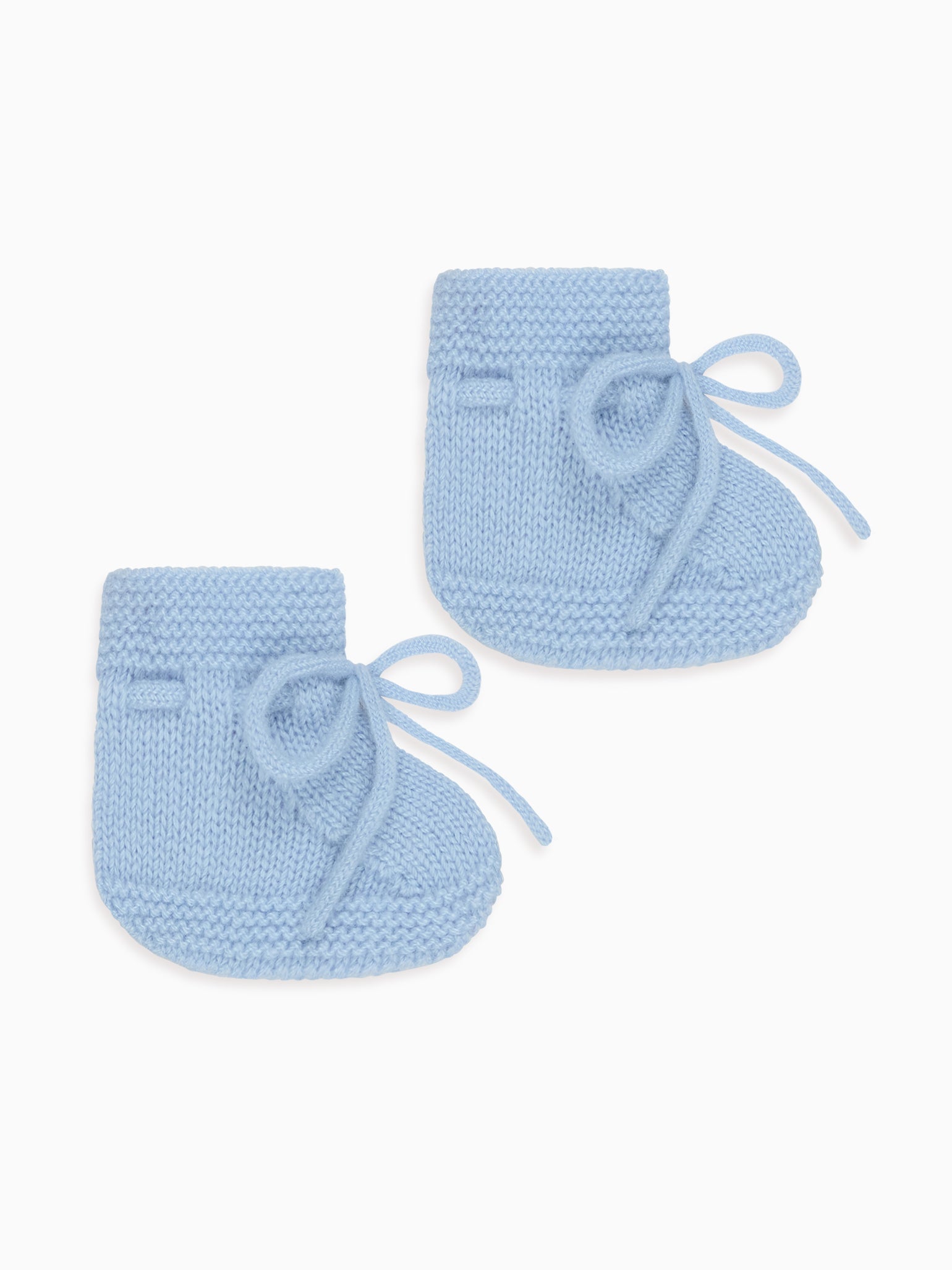 Blue Evita Cashmere Baby Booties