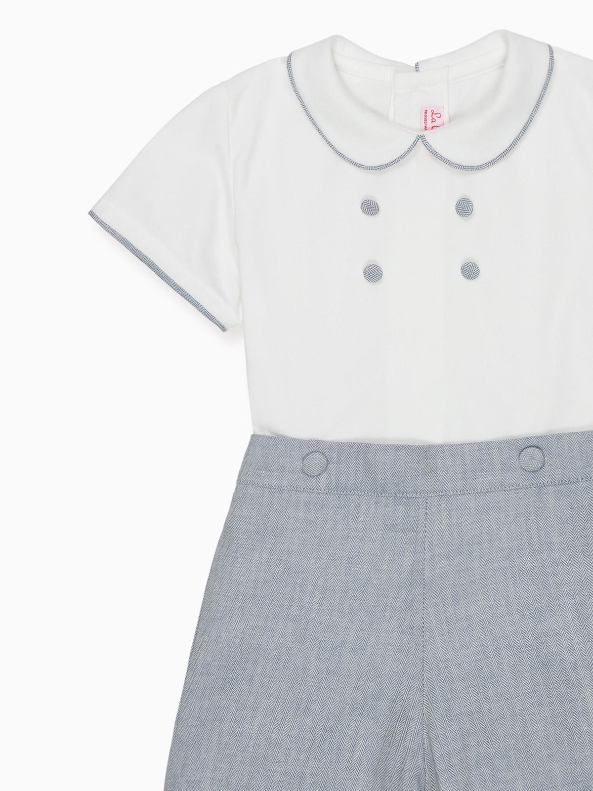 Dusty Blue Fantino Baby Boy Set