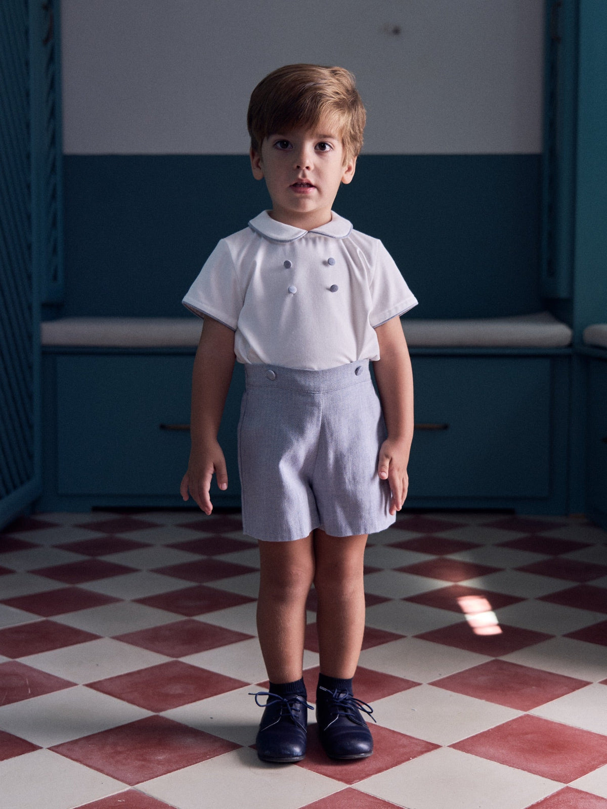 Dusty Blue Fantino Baby Boy Set