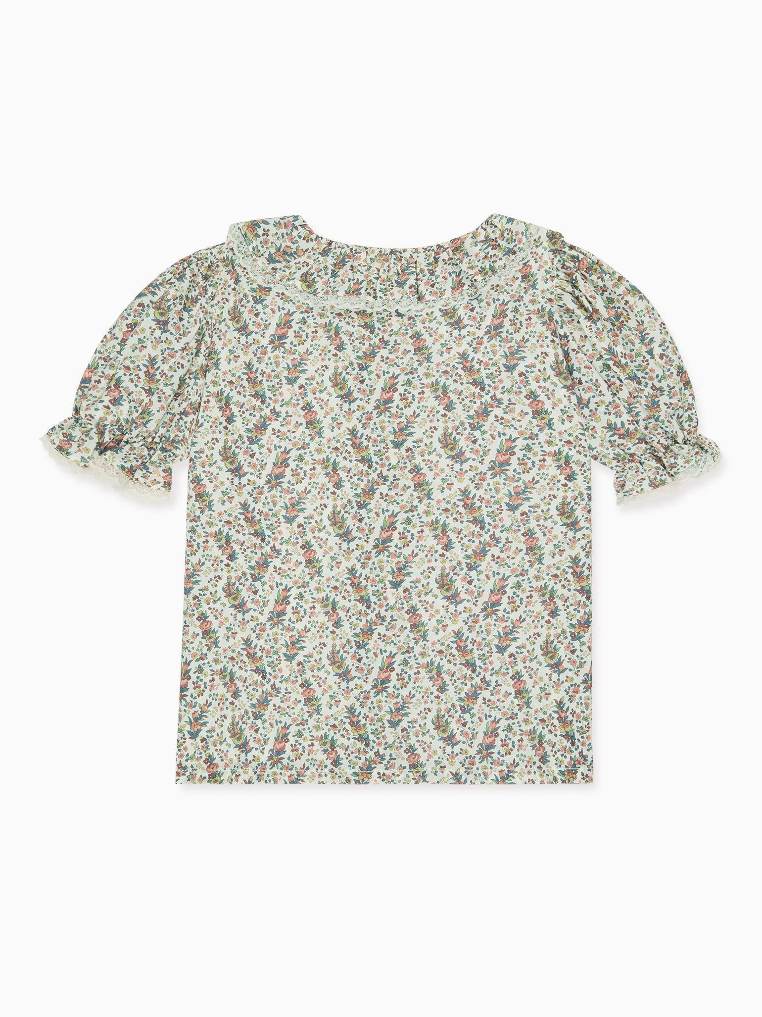 Ivory Floral Faustina Liberty Girl Shirt