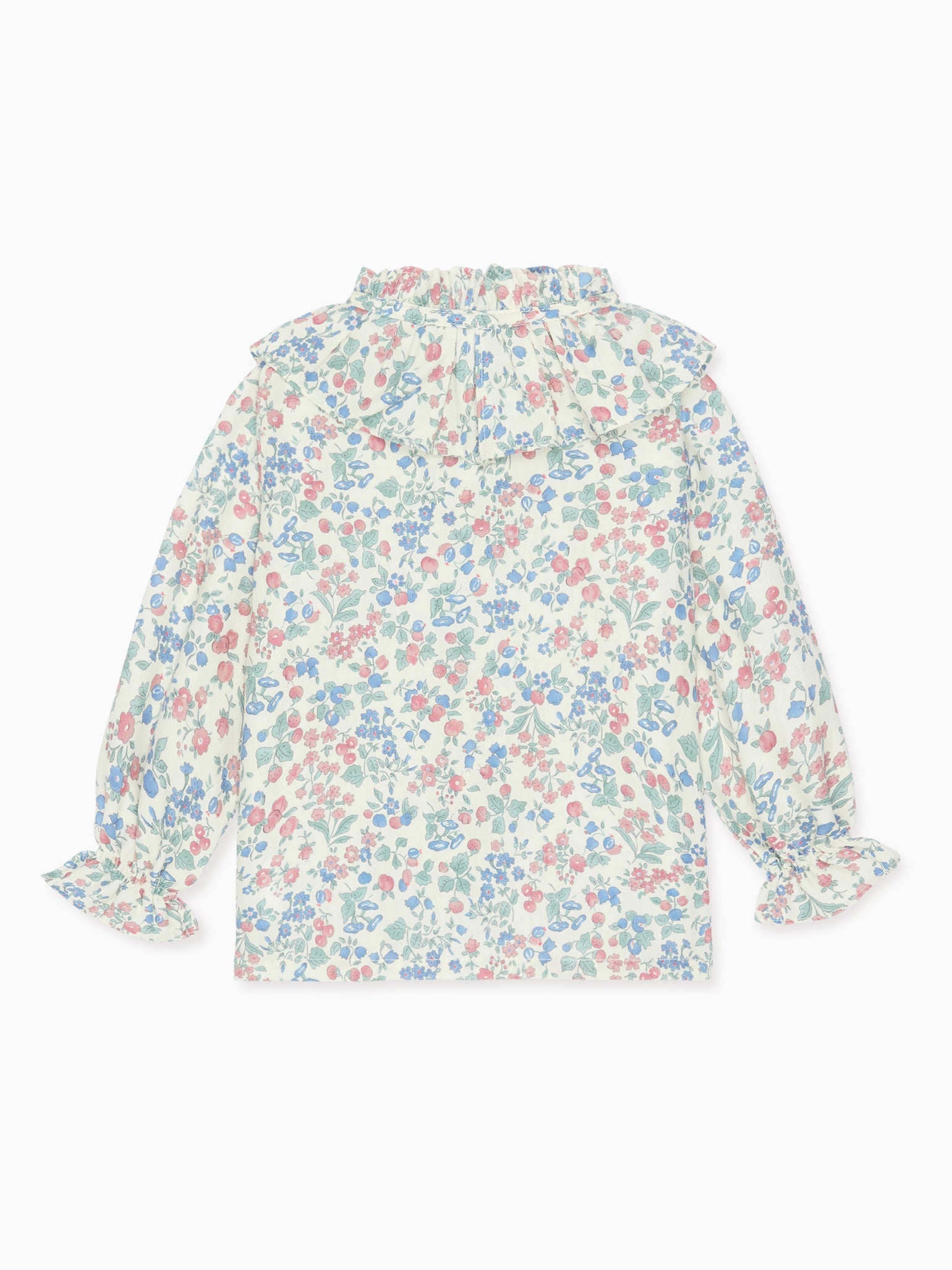 Cherry Floral Felixa Long Sleeve Baby Girl Shirt