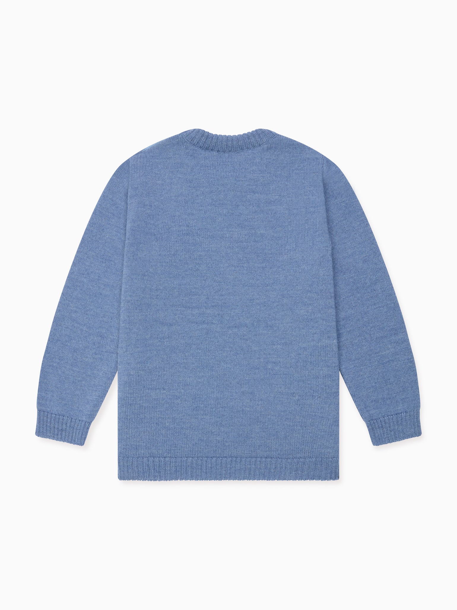 Blue Melange Fito Merino Boy Jumper