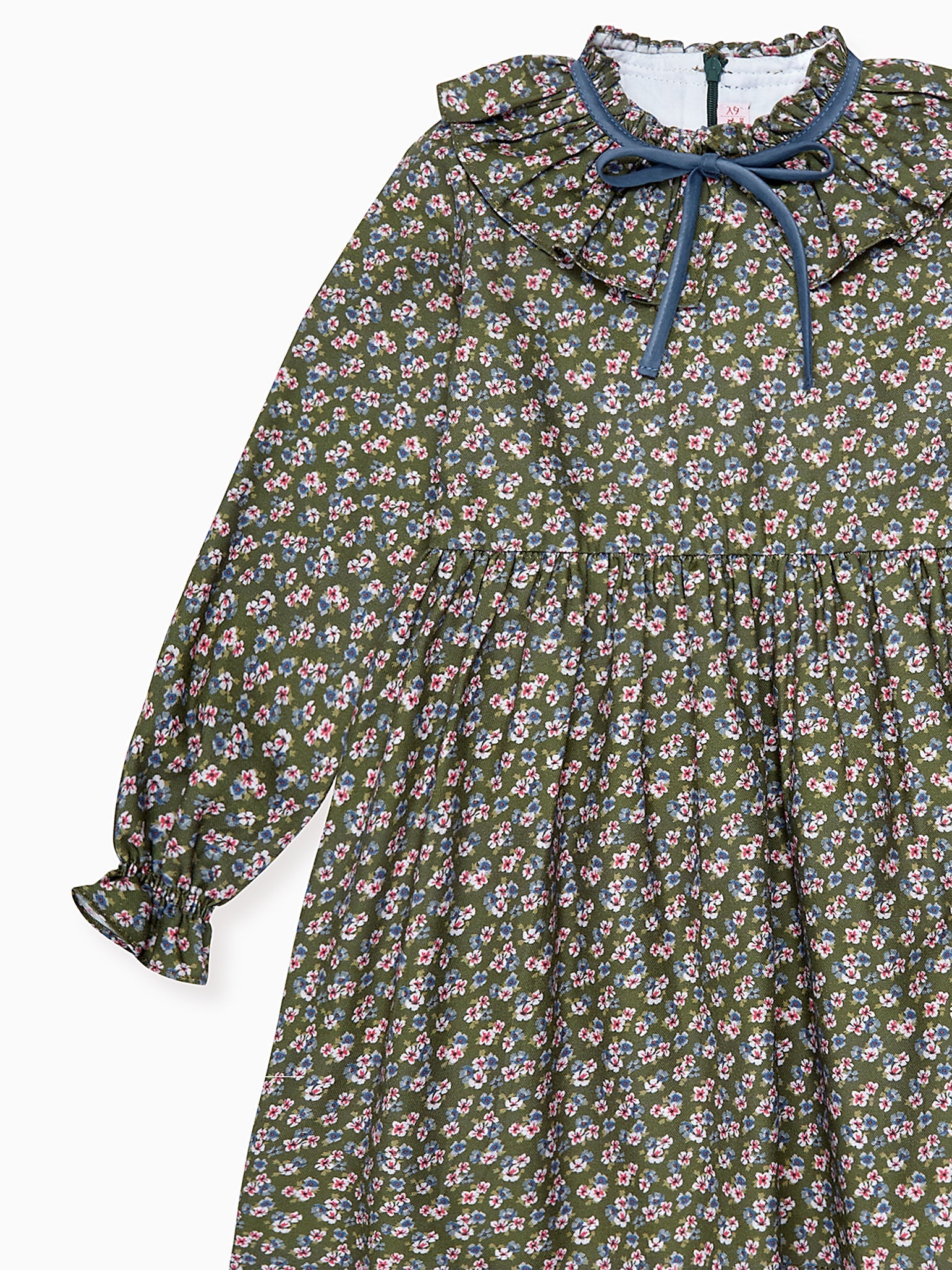 Green Floral Flora Girl Dress