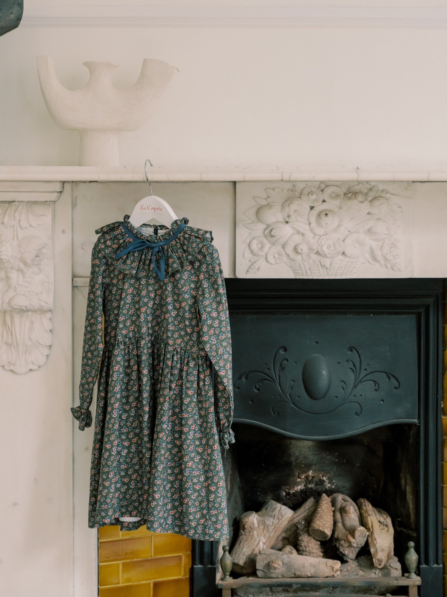 Green Floral Flora Girl Dress