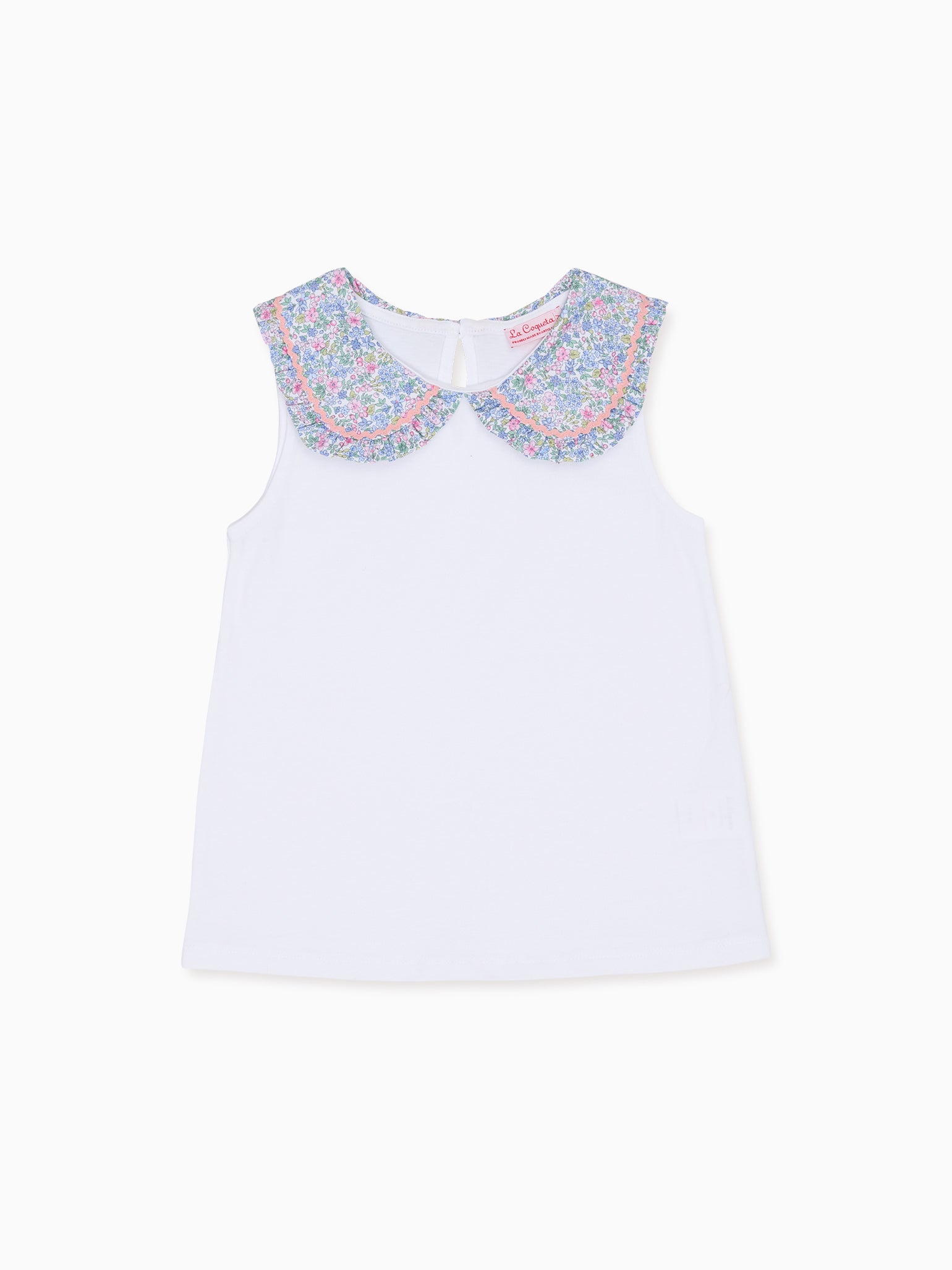 Light Blue Floral Florentina Girl Top