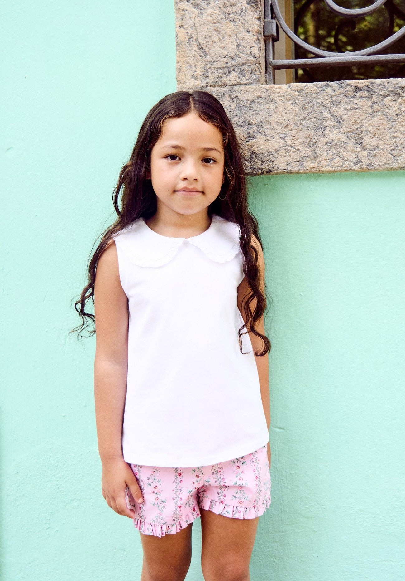 Florentina Girl Top, Flores Girl Shorts & Sofia Girl Sandals Outfit Bundle