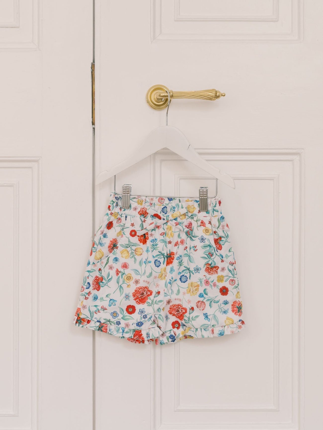 Ivory Rose Flores Cotton Girl Shorts