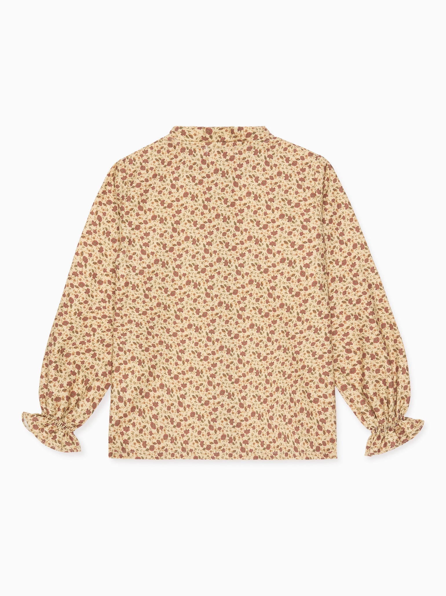 Caramel Floral Floriana Girl Long Sleeve Shirt