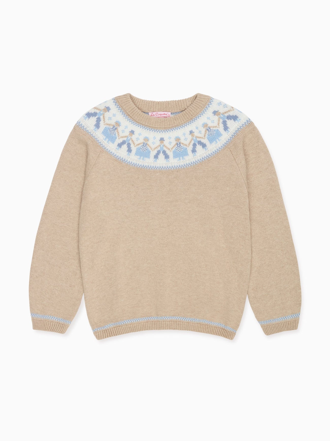 Oatmeal Folk Cotton Boy Jumper