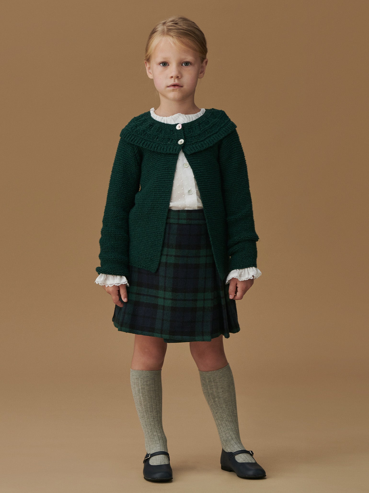 Green Tartan Zola Girl Kilt Skirt
