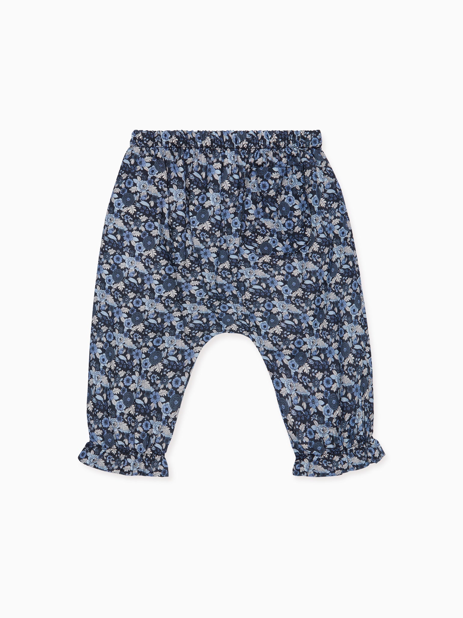 Navy Floral Forna Baby Girl Trousers